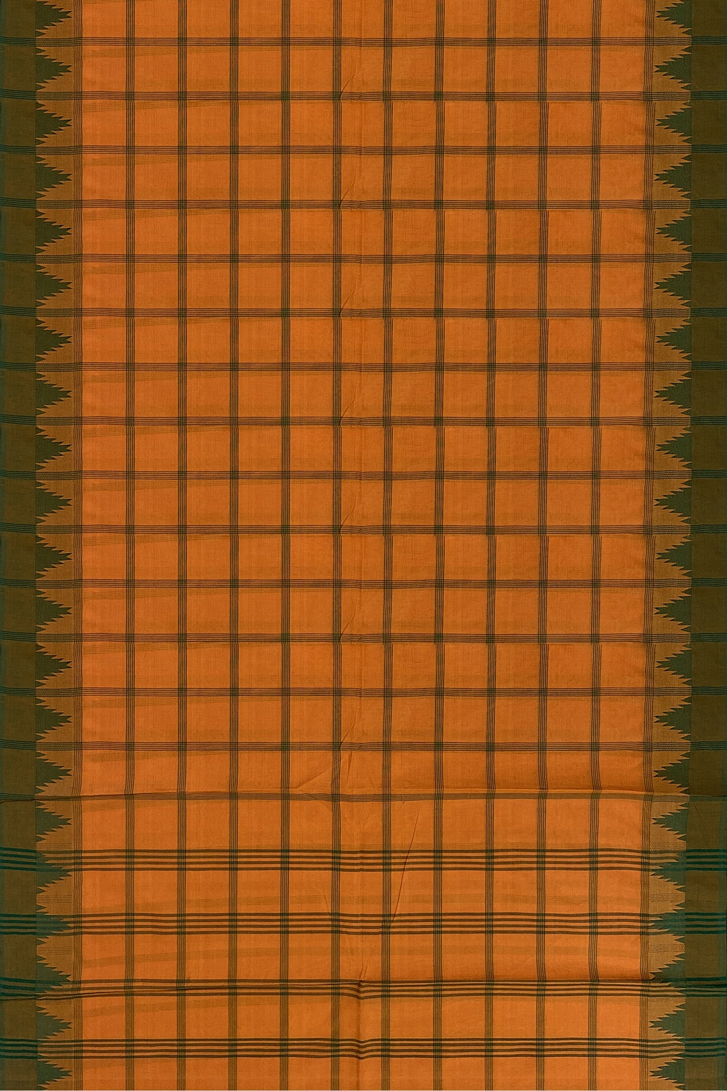 SENSAN Women’s Handloom Chettinad Cotton Saree without Blouse Piece [SKU:4111]