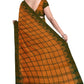 SENSAN Women’s Handloom Chettinad Cotton Saree without Blouse Piece [SKU:4111]