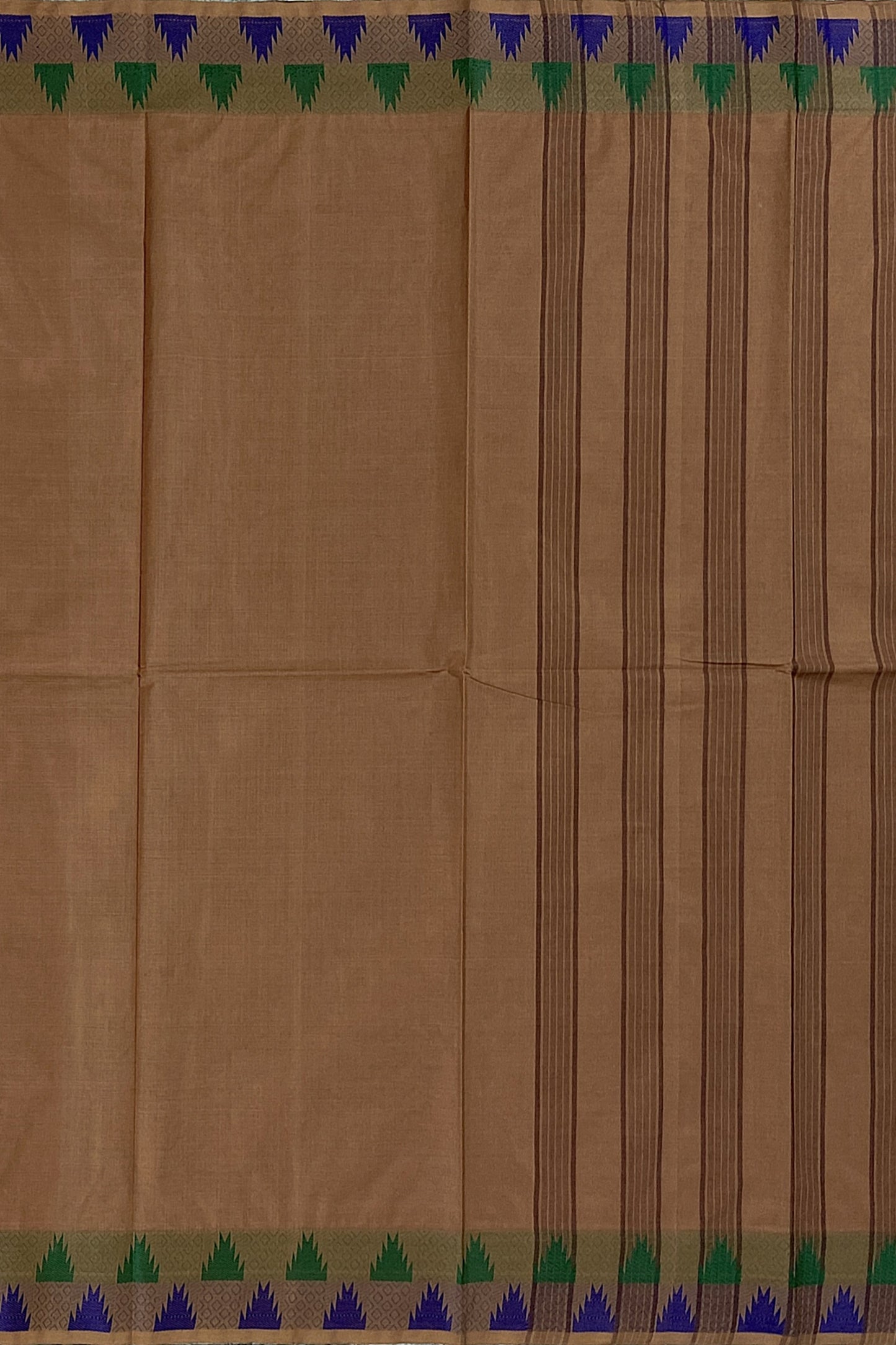 SENSAN Women’s Handloom Chettinad Cotton Saree without Blouse Piece [SKU:4112]