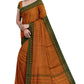 SENSAN Women’s Handloom Chettinad Cotton Saree without Blouse Piece [SKU:4113]