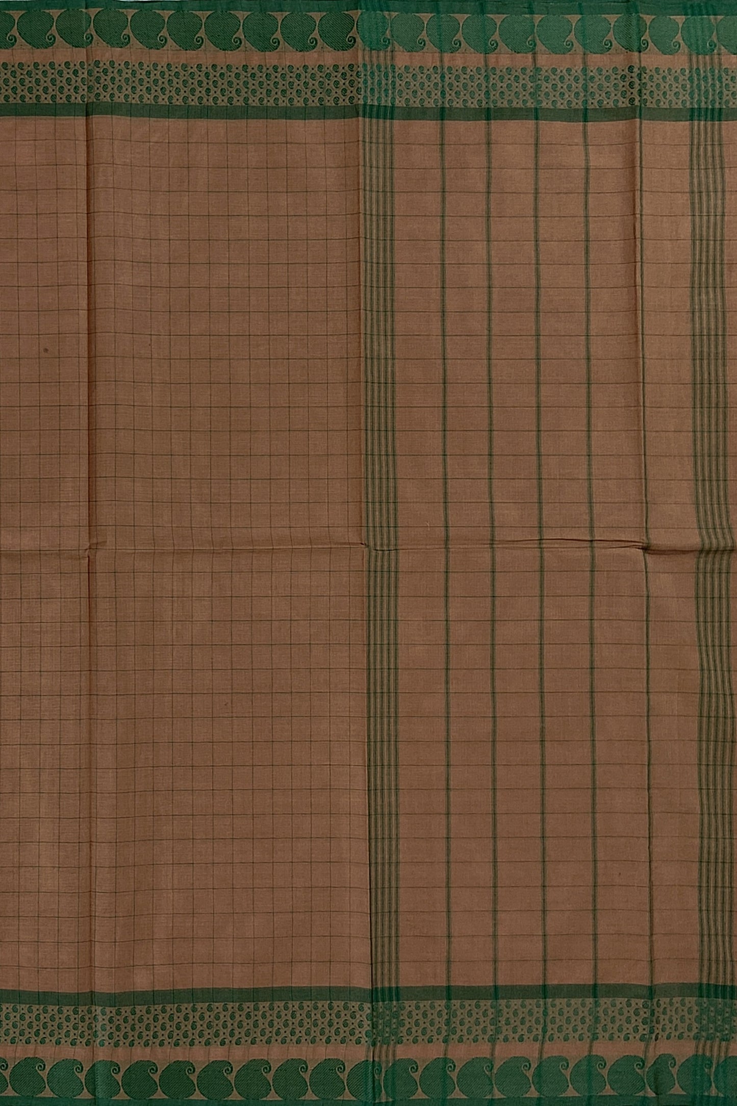 SENSAN Women’s Handloom Chettinad Cotton Saree without Blouse Piece [SKU:4114]