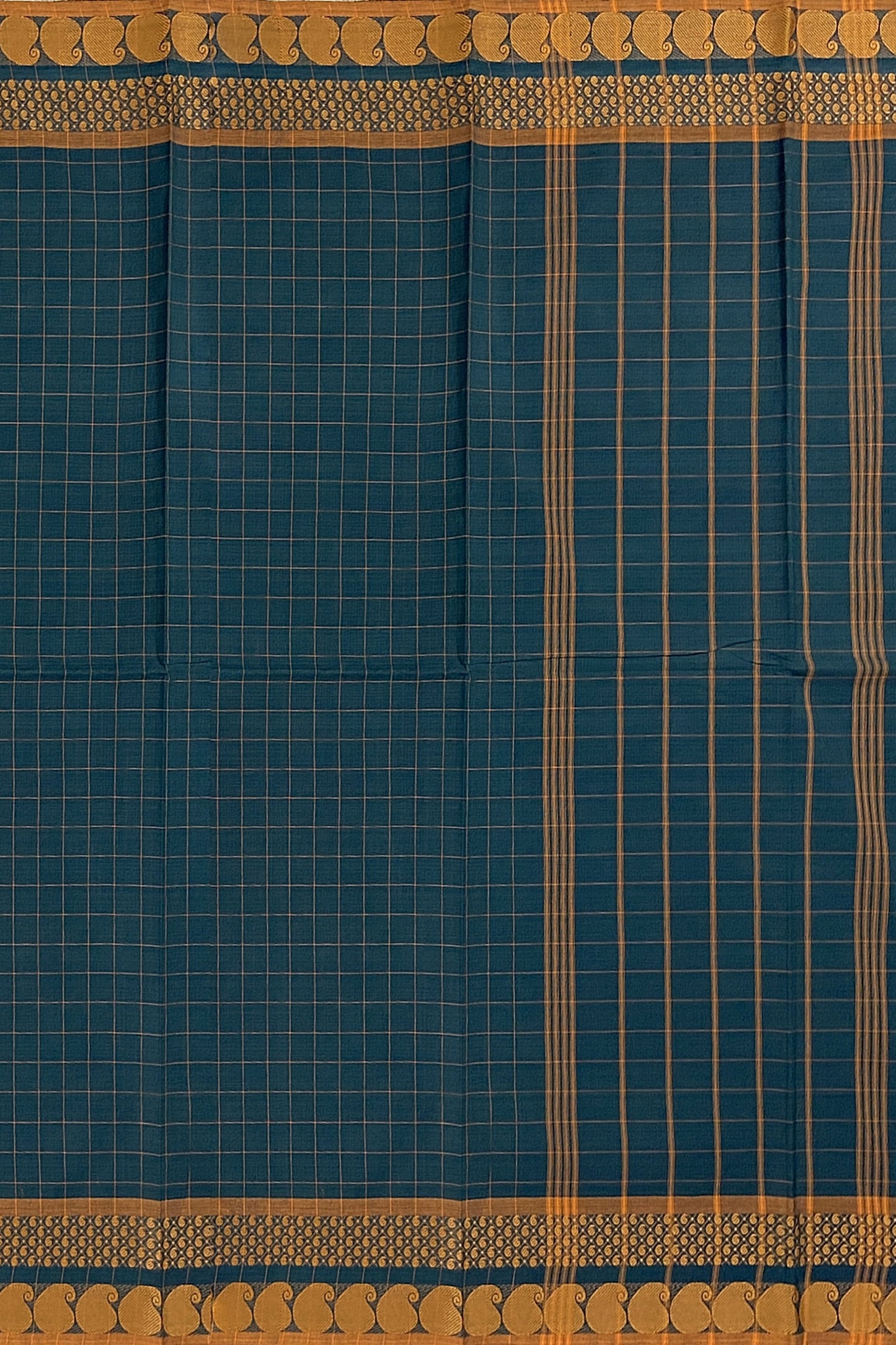 SENSAN Women’s Handloom Chettinad Cotton Saree without Blouse Piece [SKU:4114]