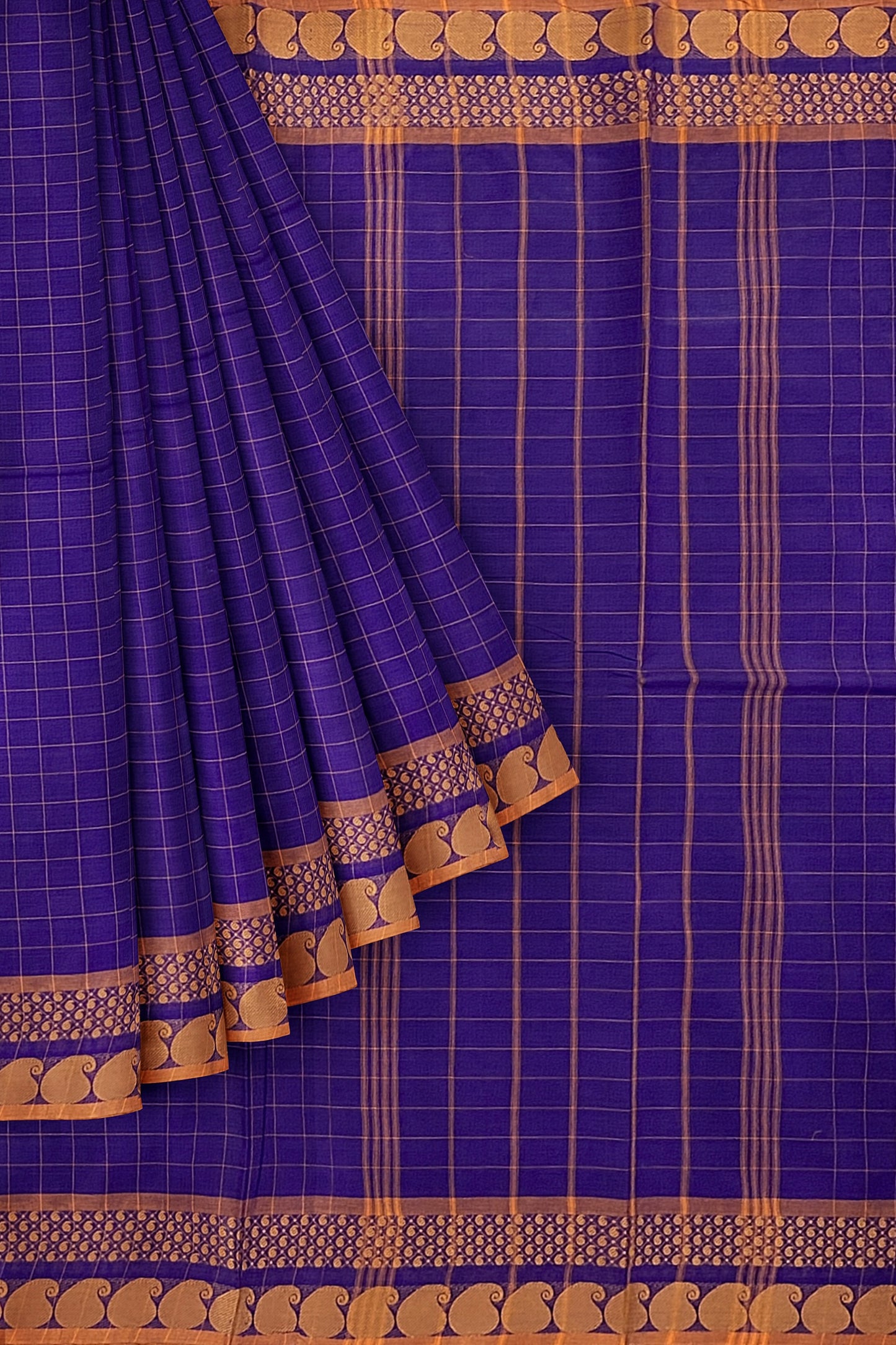 SENSAN Women’s Handloom Chettinad Cotton Saree without Blouse Piece [SKU:4114]