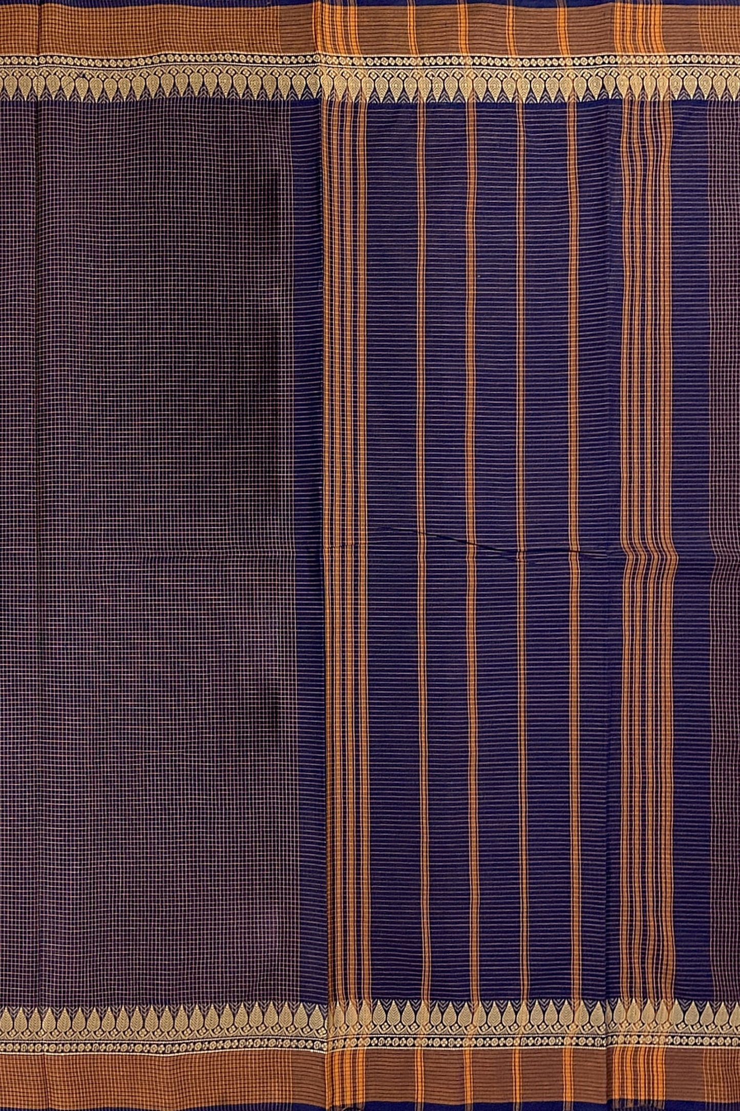 SENSAN Women’s Handloom Chettinad Cotton Saree without Blouse Piece [SKU:4116]