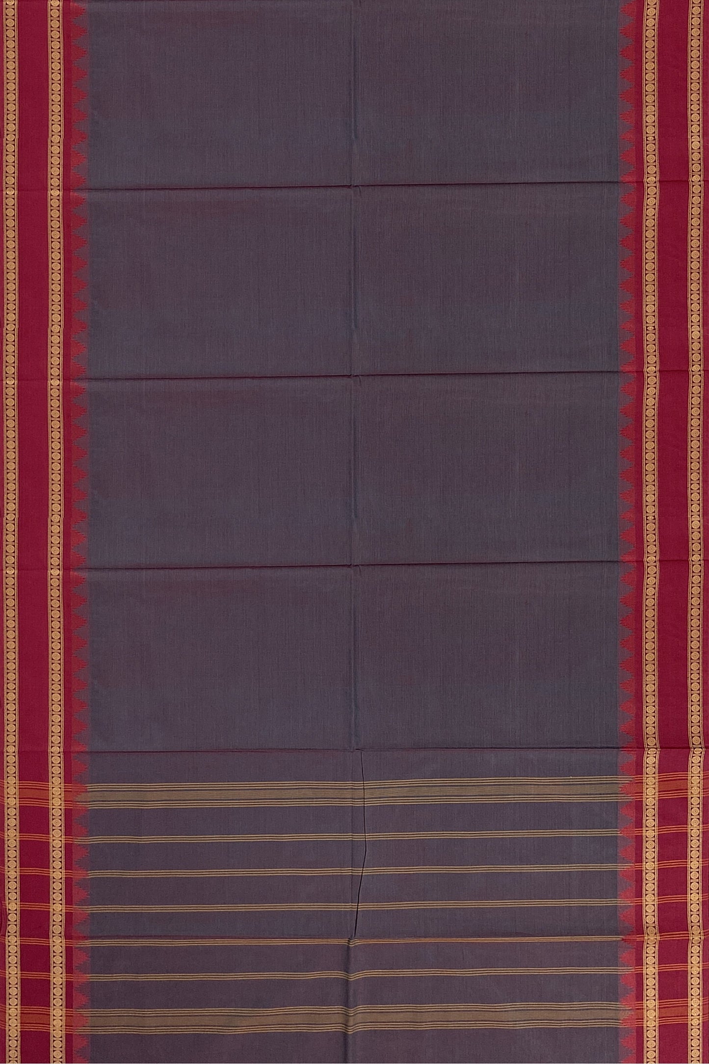 SENSAN Women’s Handloom Chettinad Cotton Saree without Blouse Piece [SKU:4119]