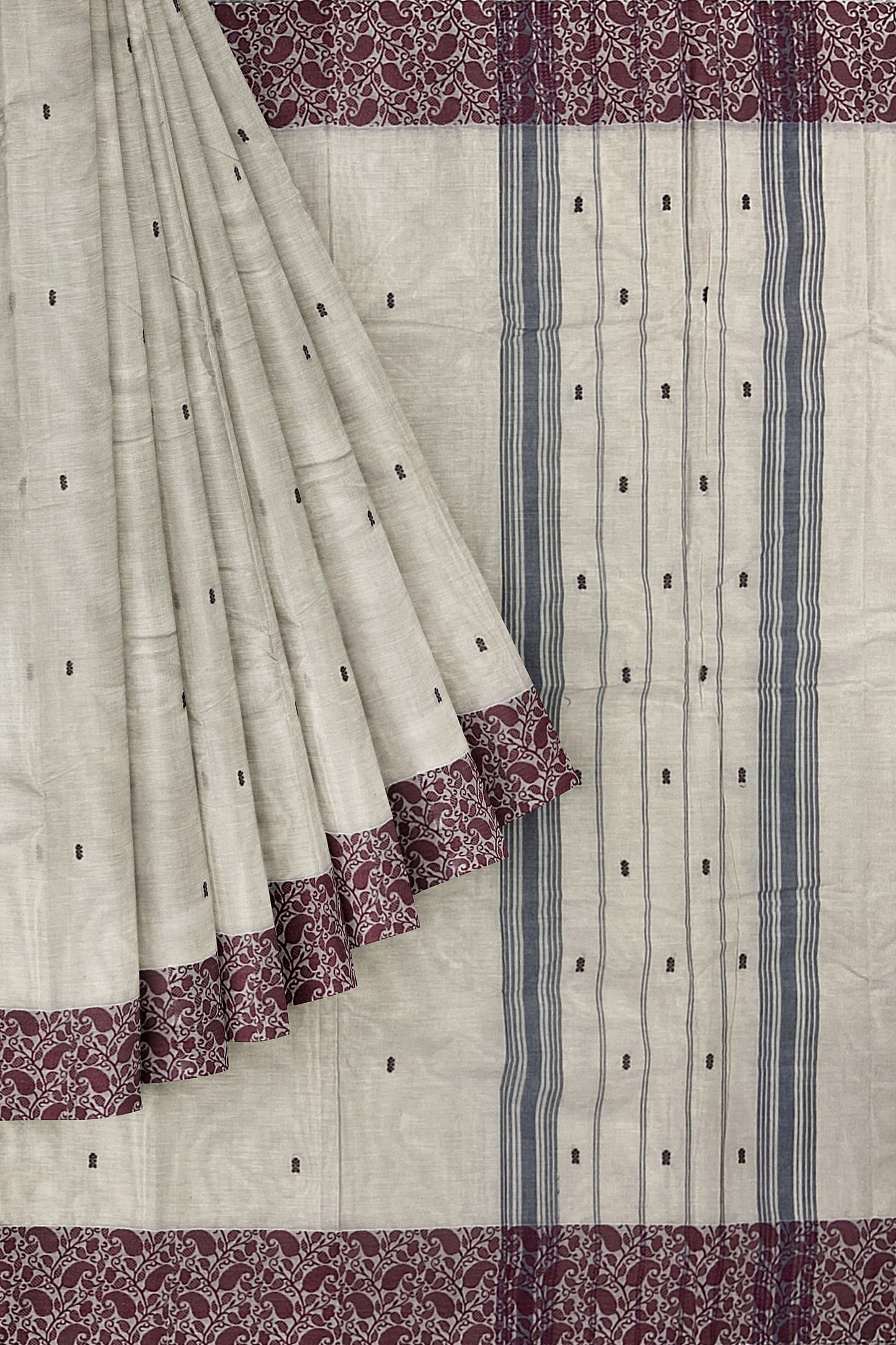 SENSAN Women’s Handloom Chettinad Cotton Saree without Blouse Piece [SKU:4200]