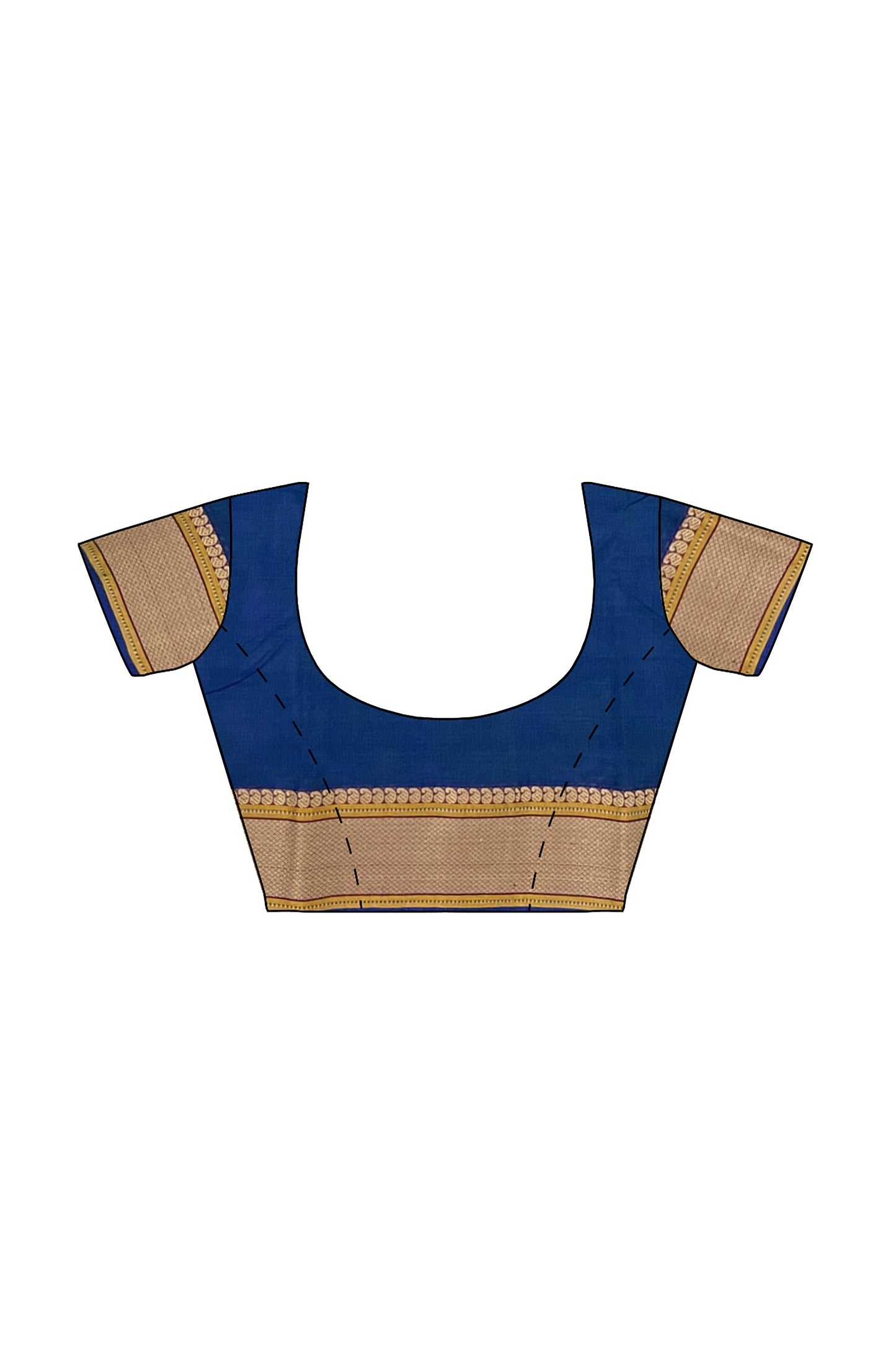 SENSAN Women’s Handloom Kanchi Cotton Saree with Blouse Piece [SKU:520]