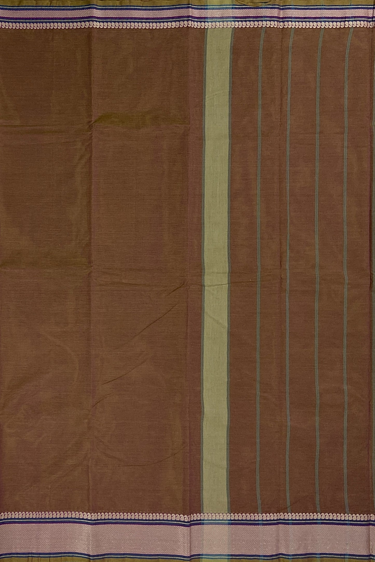 SENSAN Women’s Handloom Kanchi Cotton Saree with Blouse Piece [SKU:520]
