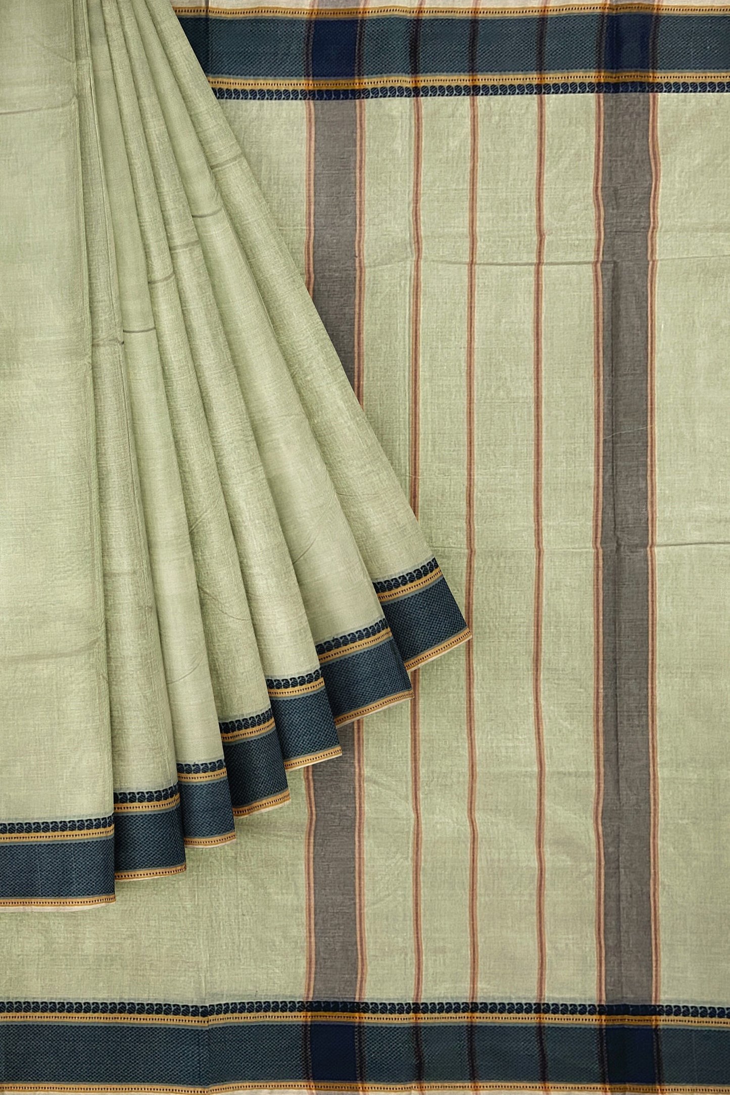 SENSAN Women’s Handloom Kanchi Cotton Saree with Blouse Piece [SKU:520]