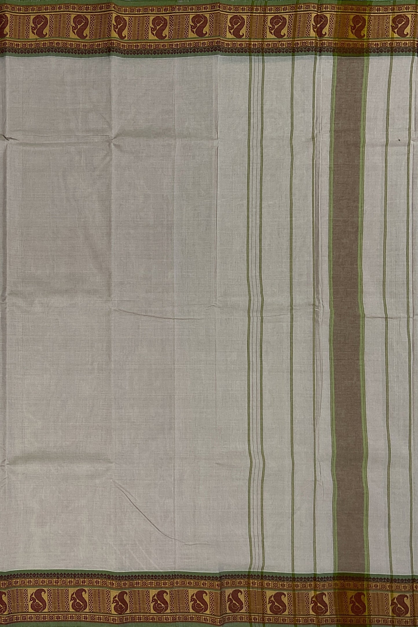 SENSAN Women’s Handloom Kanchi Cotton Saree with Blouse Piece [SKU:745]