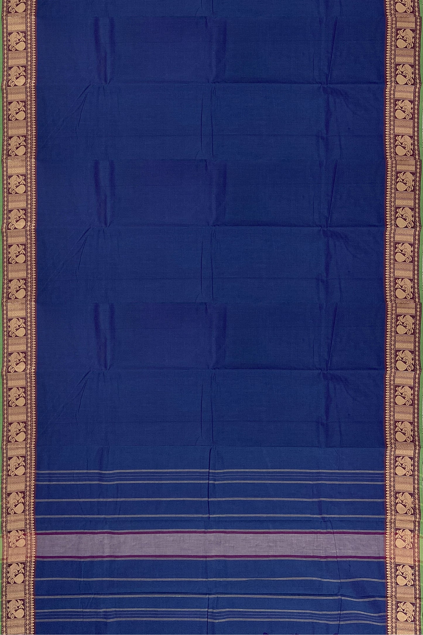SENSAN Women’s Handloom Kanchi Cotton Saree with Blouse Piece [SKU:745]