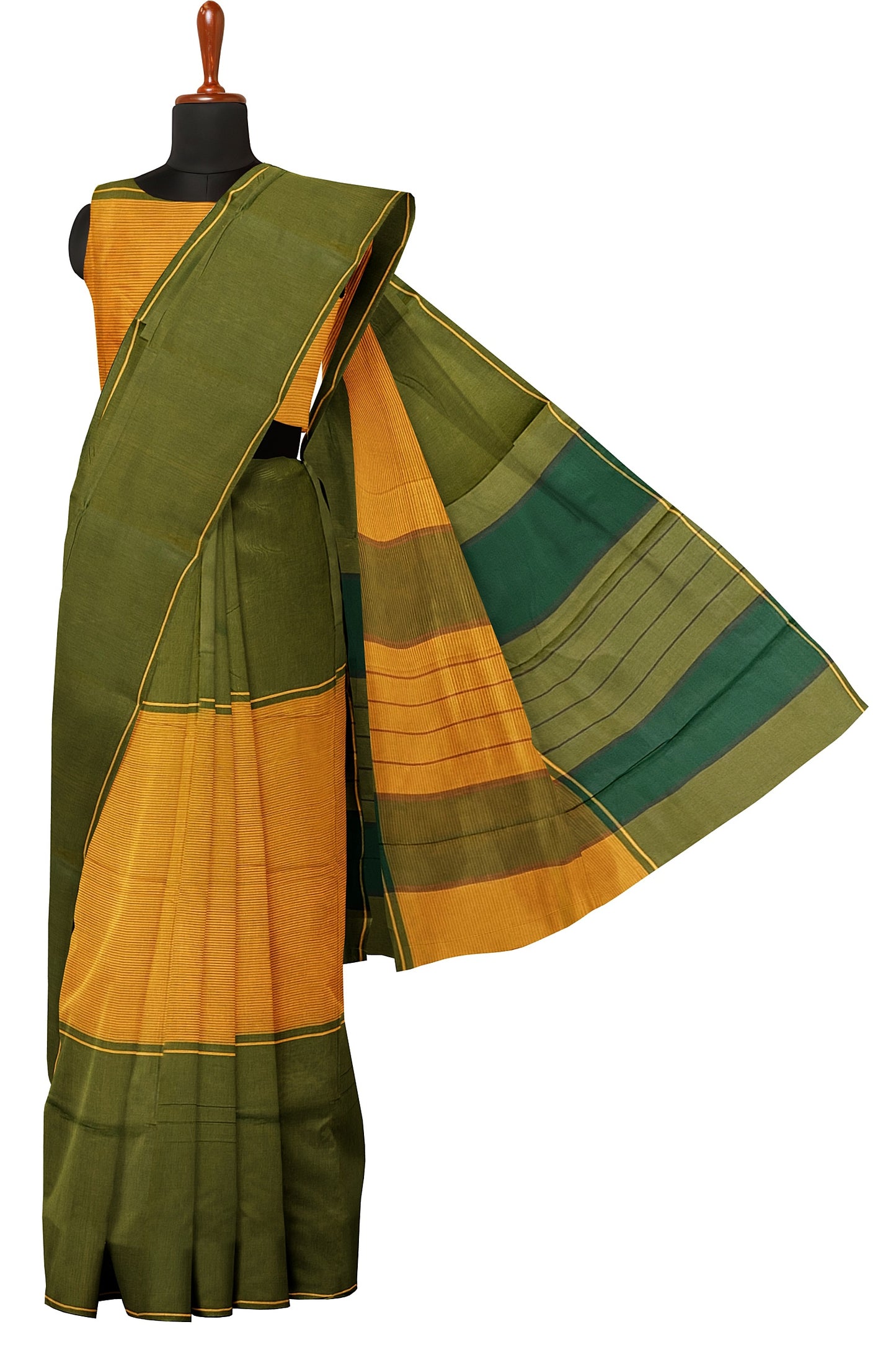 SENSAN Women’s Kanchi Cotton Saree with Blouse Piece [SKU:750]