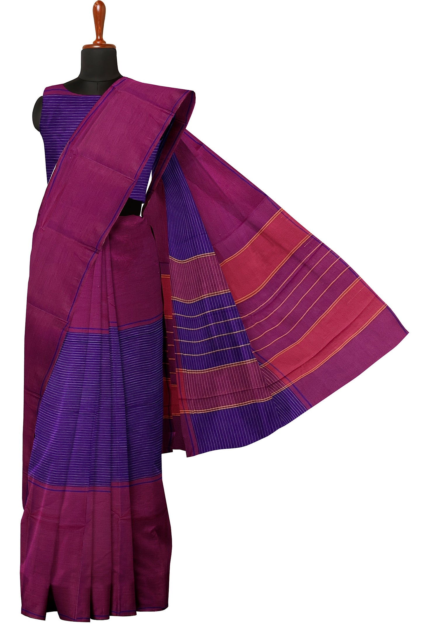 SENSAN Women’s Kanchi Cotton Saree with Blouse Piece [SKU:750]