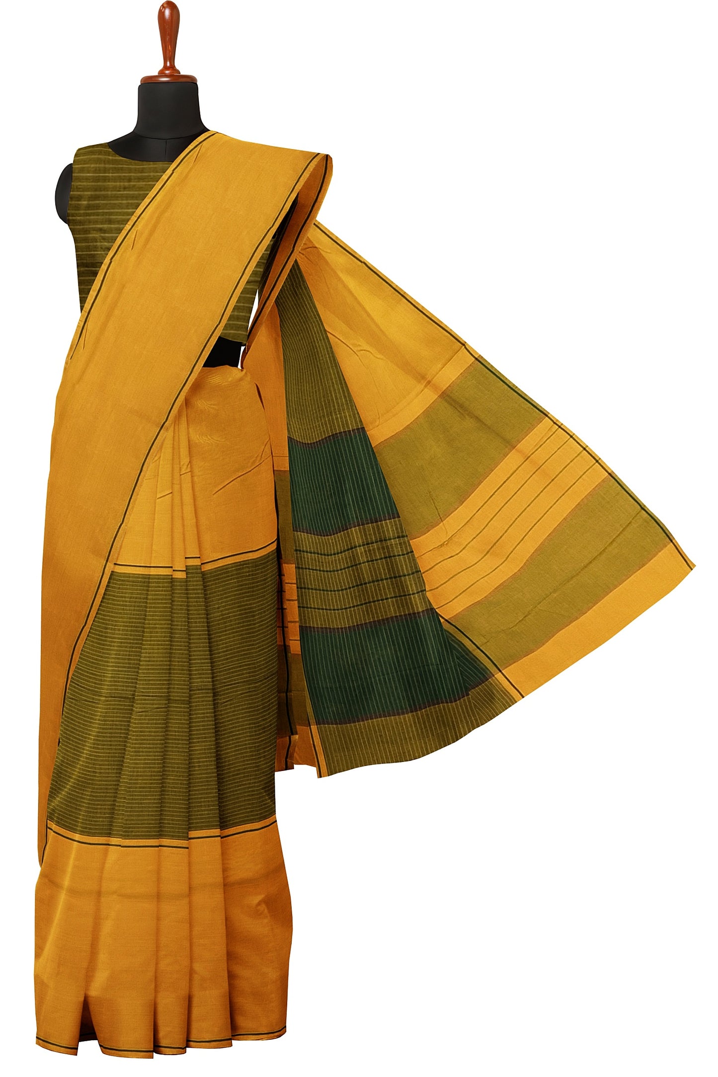SENSAN Women’s Kanchi Cotton Saree with Blouse Piece [SKU:750]