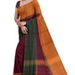 SENSAN Women’s Handloom Kanchi Cotton Saree with Blouse Piece [SKU:751]