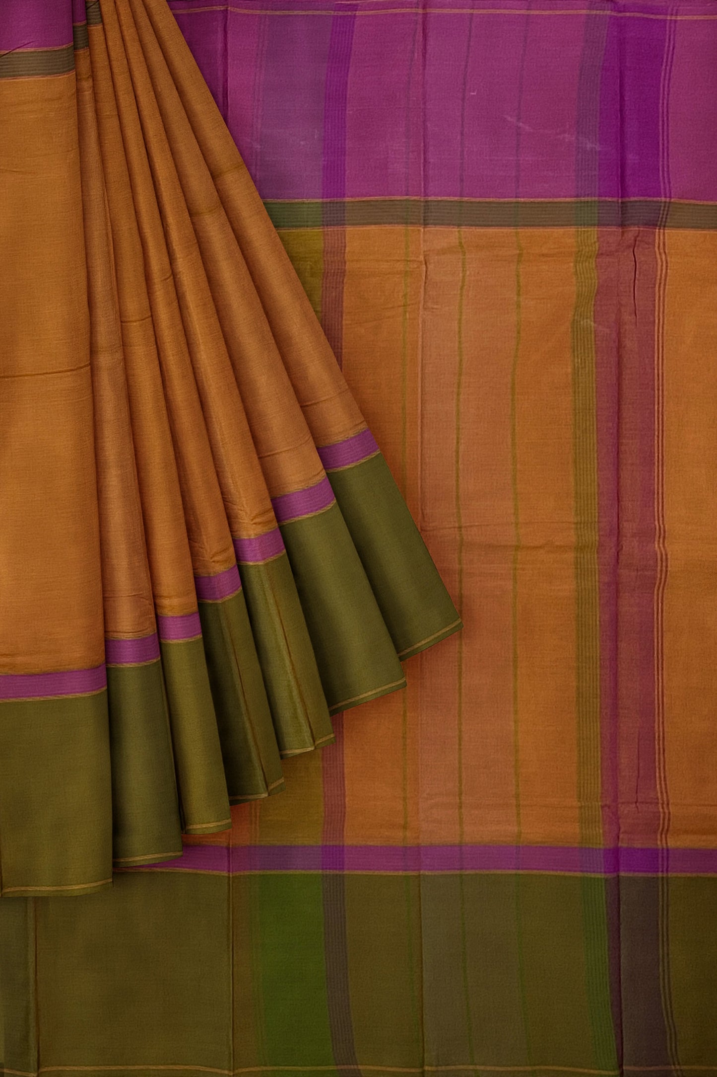 SENSAN Women’s Handloom Kanchi Cotton Saree with Blouse Piece [SKU:751]