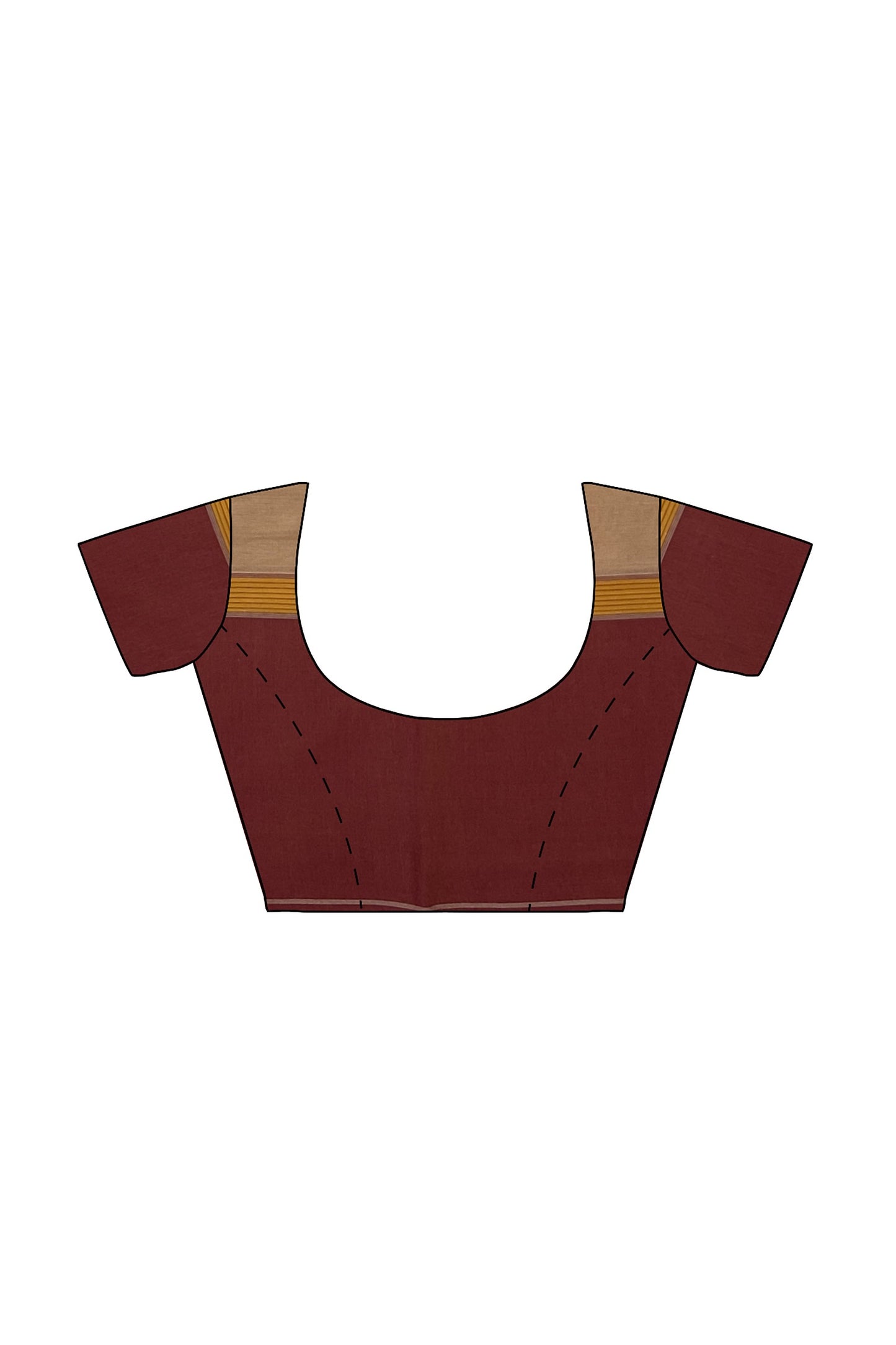 SENSAN Women’s Handloom Kanchi Cotton Saree with Blouse Piece [SKU:751]