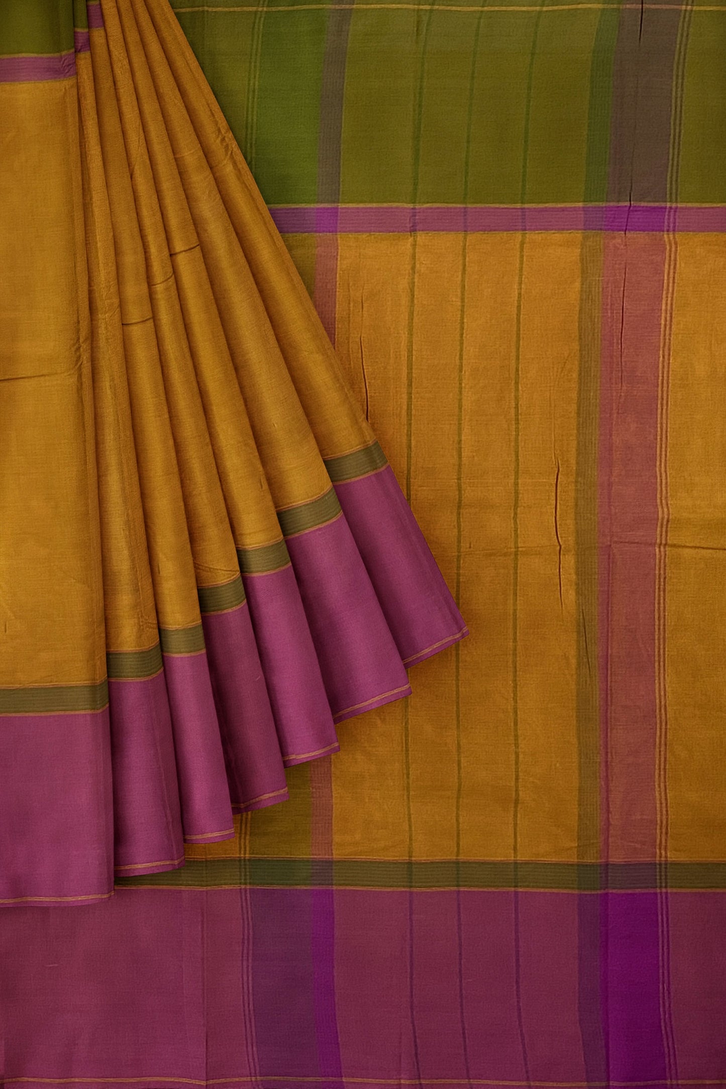 SENSAN Women’s Handloom Kanchi Cotton Saree with Blouse Piece [SKU:751]