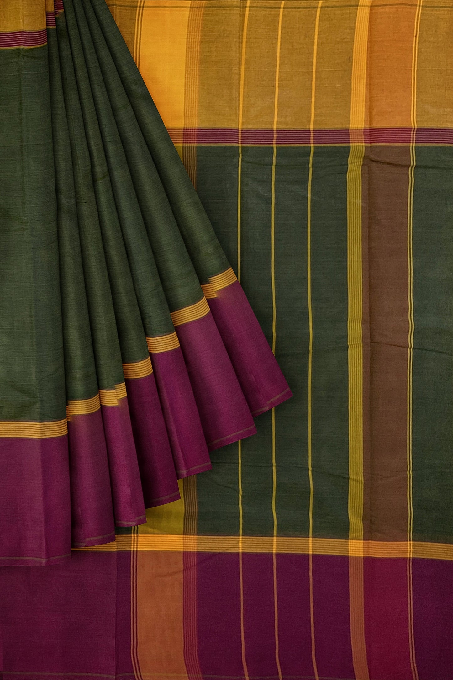 SENSAN Women’s Handloom Kanchi Cotton Saree with Blouse Piece [SKU:751]