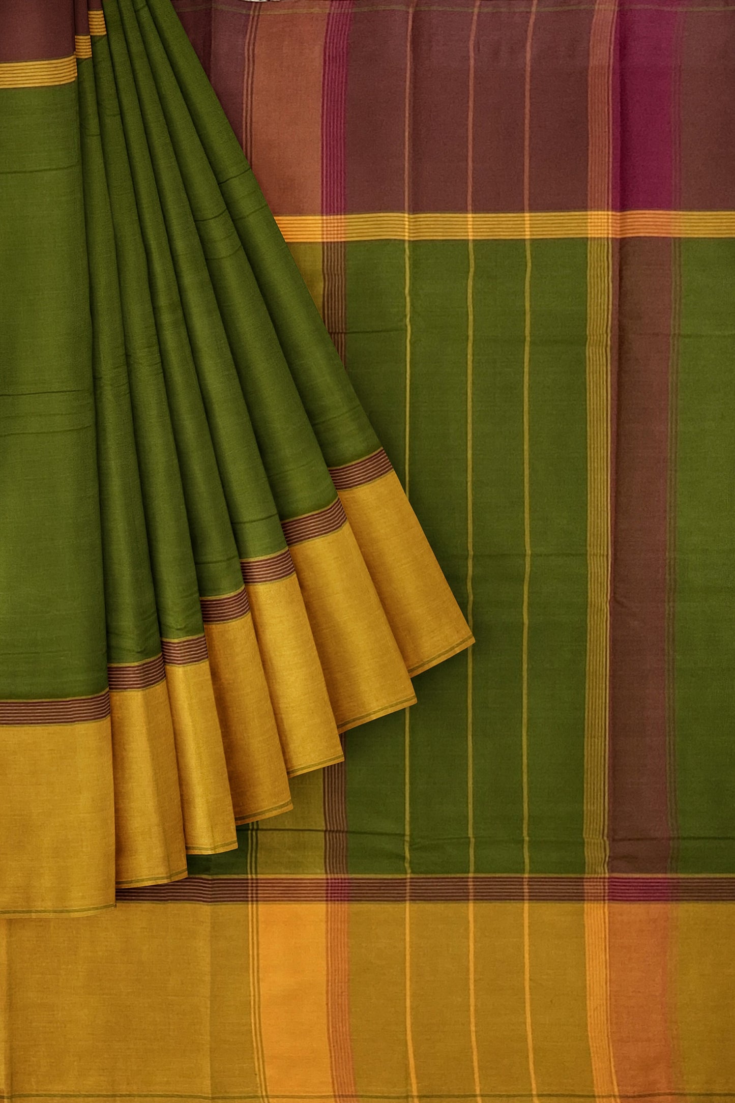 SENSAN Women’s Handloom Kanchi Cotton Saree with Blouse Piece [SKU:751]