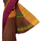 SENSAN Women’s Handloom Kanchi Cotton Saree with Blouse Piece [SKU:751]