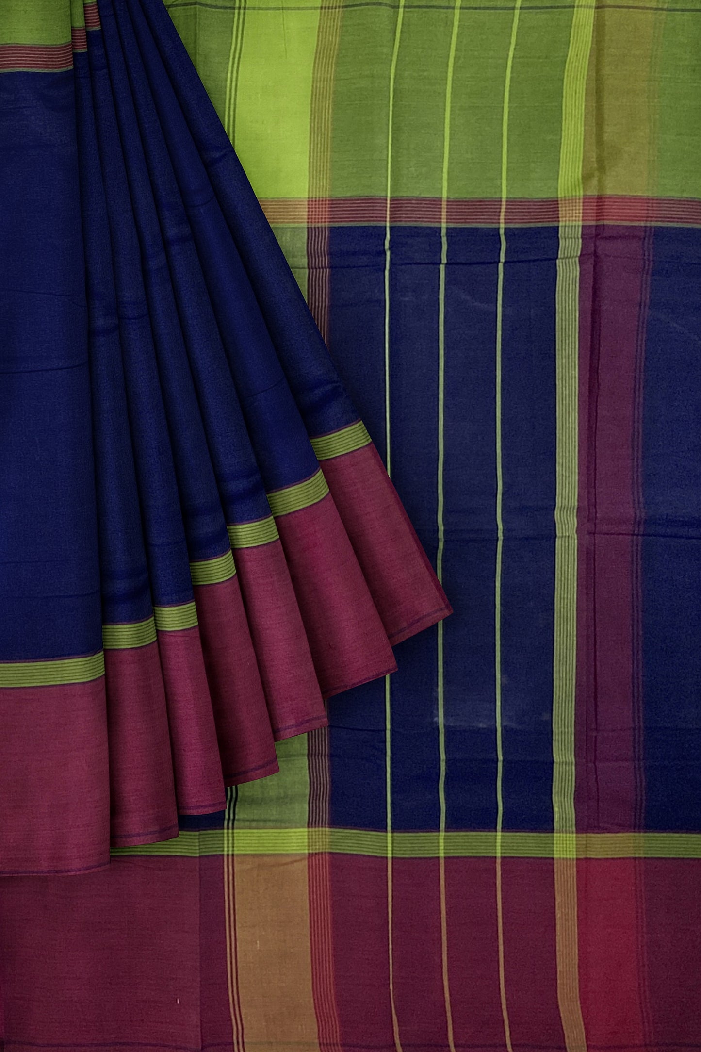 SENSAN Women’s Handloom Kanchi Cotton Saree with Blouse Piece [SKU:751]