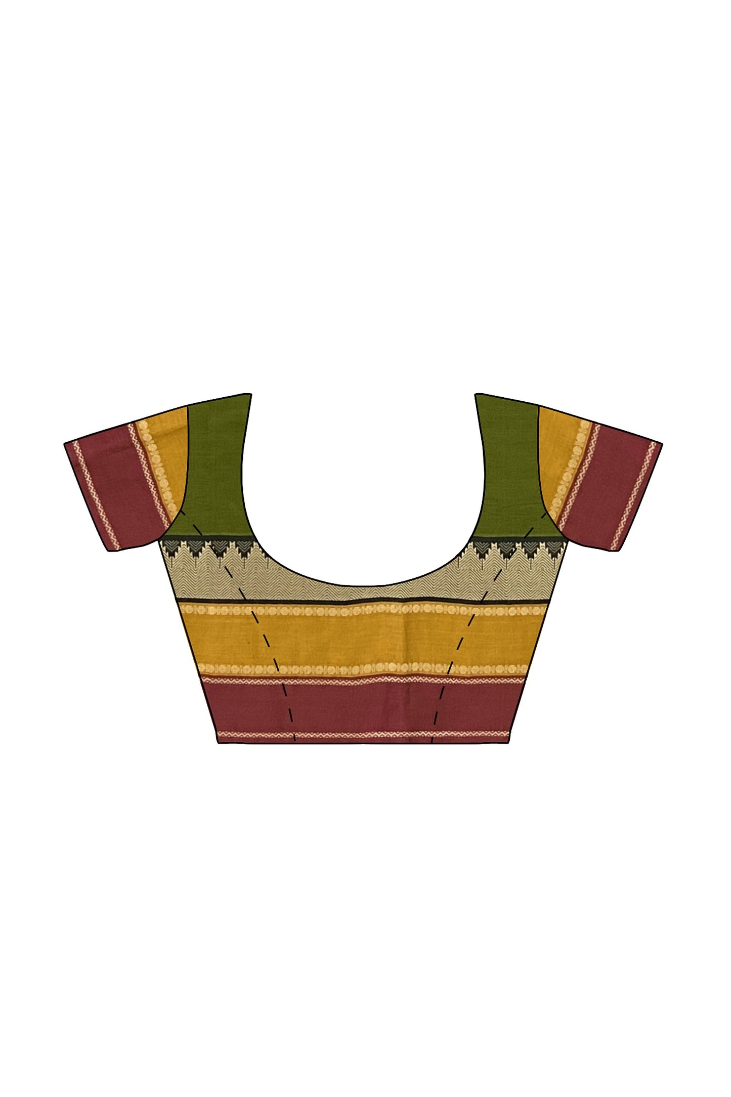 SENSAN Women’s Kanchi Cotton Saree with Blouse Piece [SKU:752]
