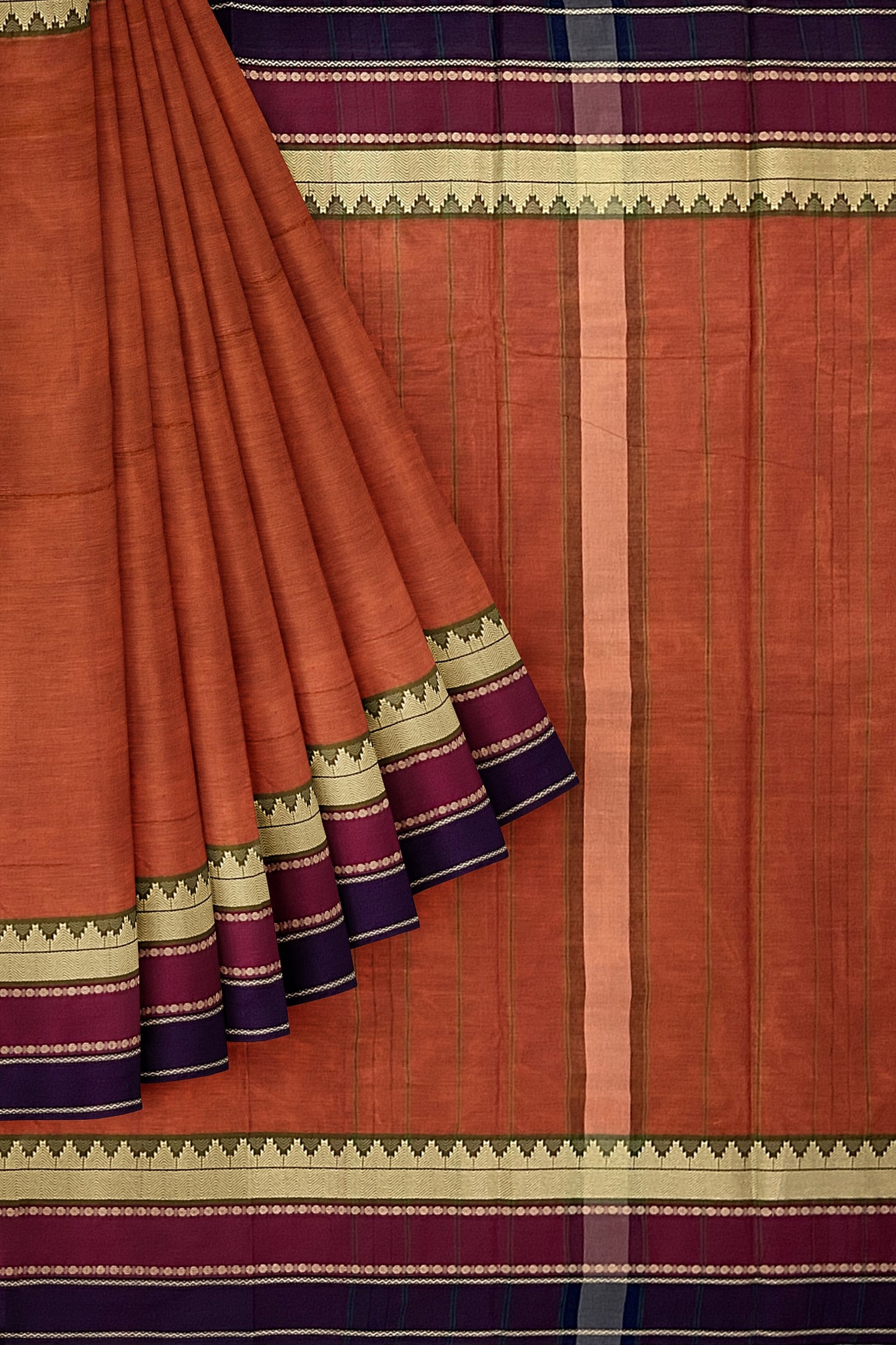 SENSAN Women’s Kanchi Cotton Saree with Blouse Piece [SKU:752]