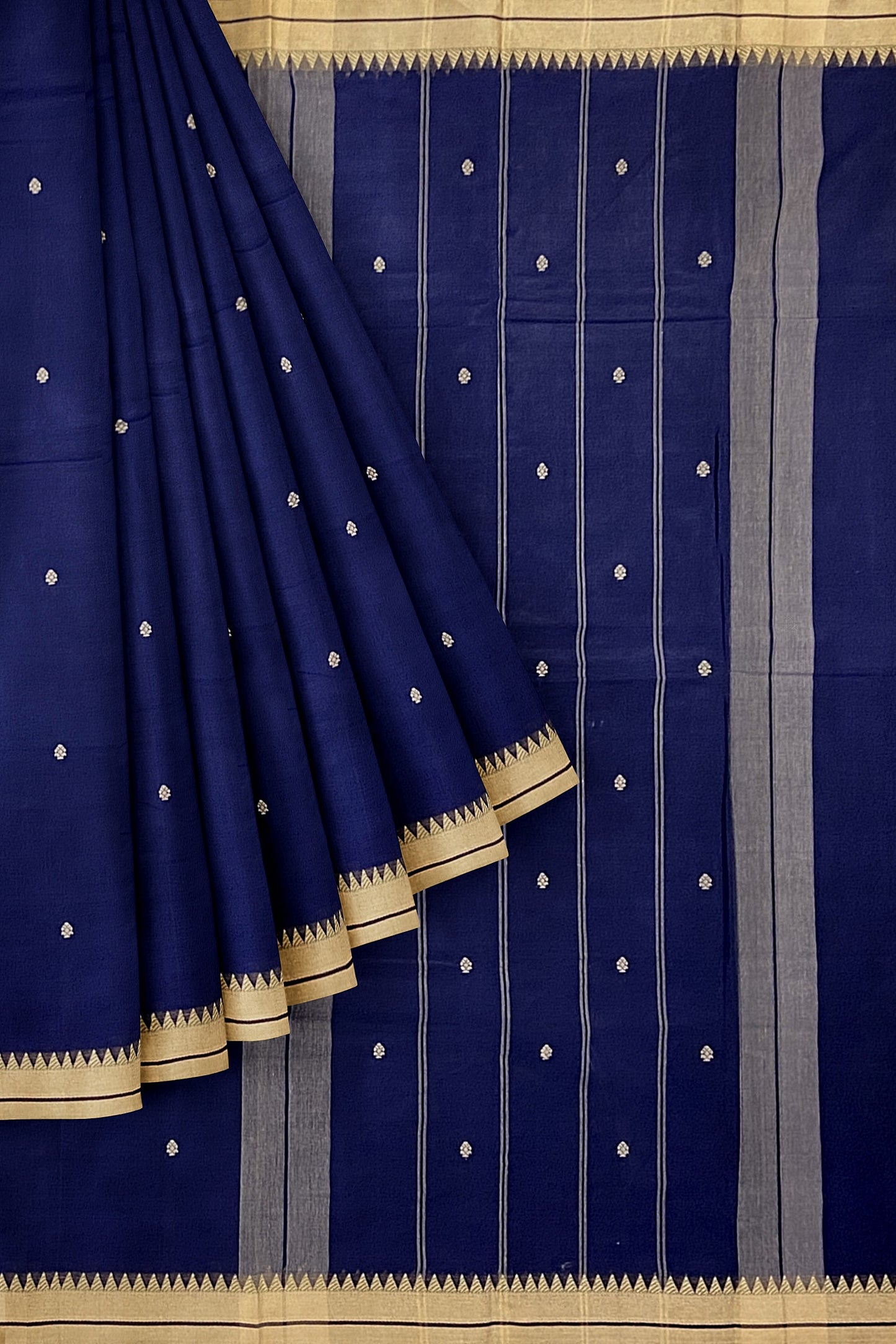 SENSAN Women’s Handloom Kanchi Cotton Saree with Blouse Piece [SKU:764]