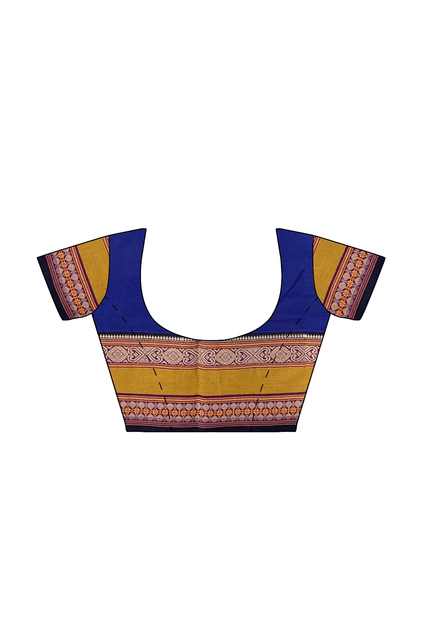 SENSAN Women’s Handloom Kanchi Cotton Saree with Blouse Piece [SKU:766]