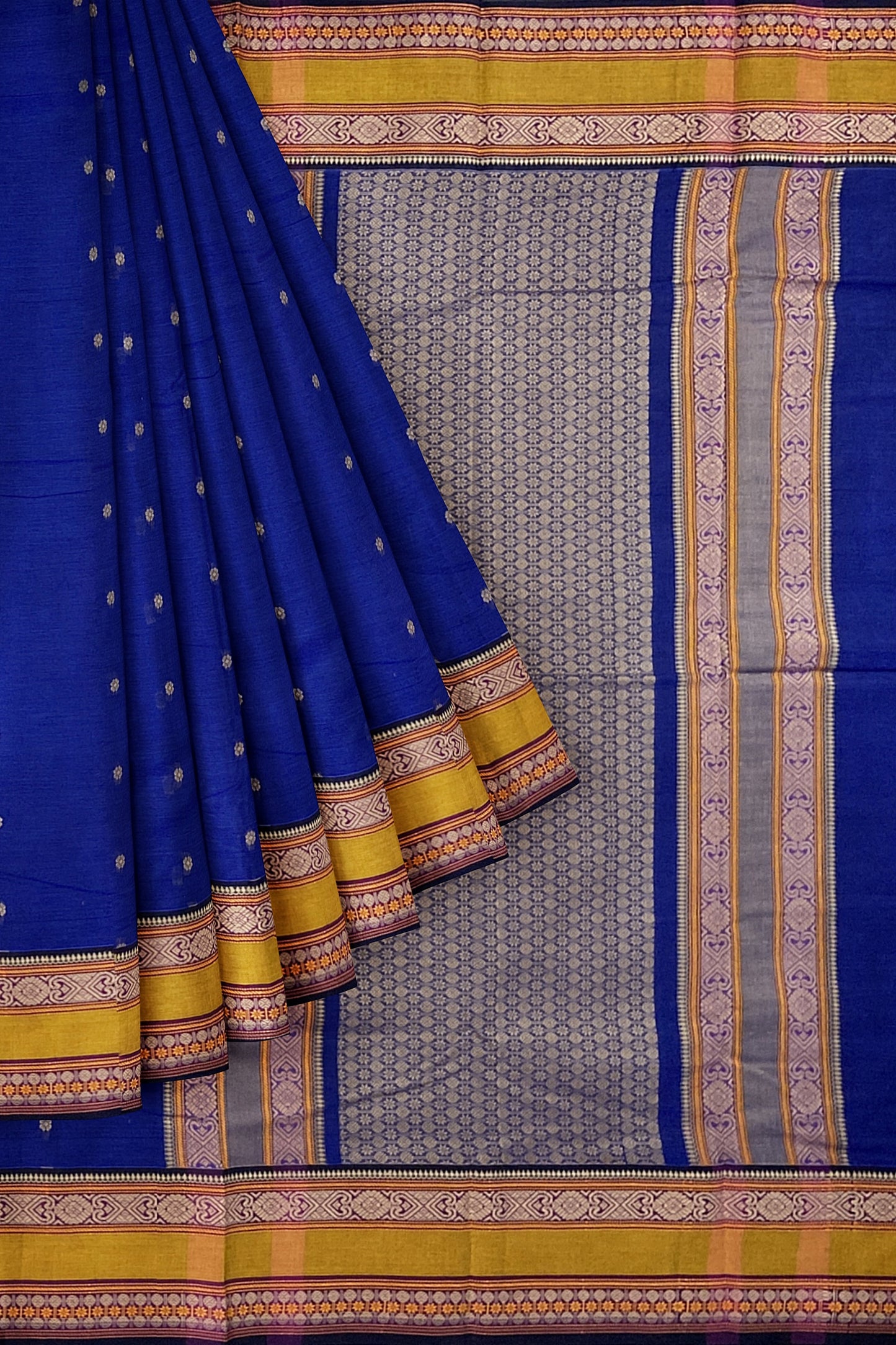 SENSAN Women’s Handloom Kanchi Cotton Saree with Blouse Piece [SKU:766]
