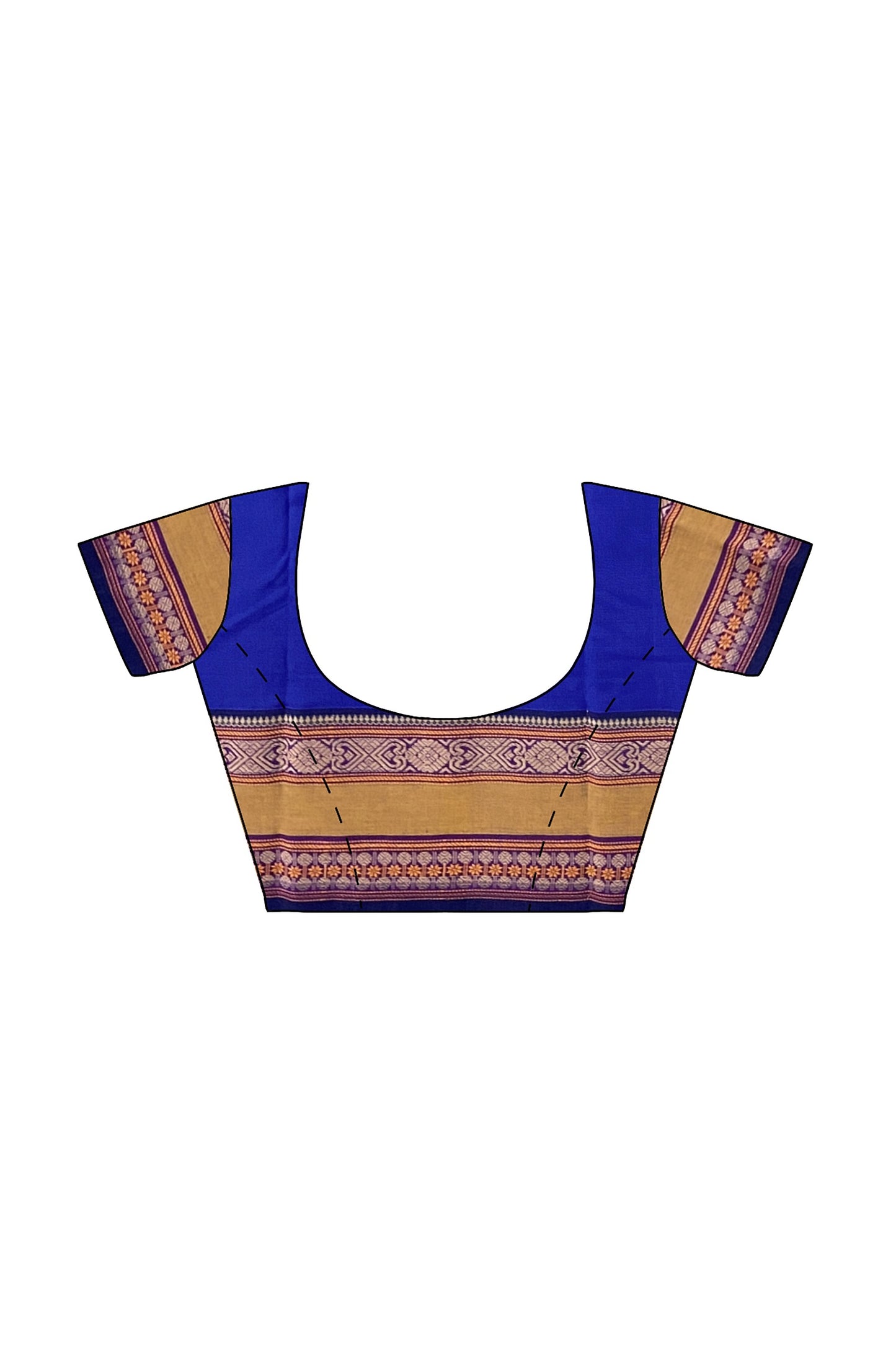 SENSAN Women’s Handloom Kanchi Cotton Saree with Blouse Piece [SKU:766]
