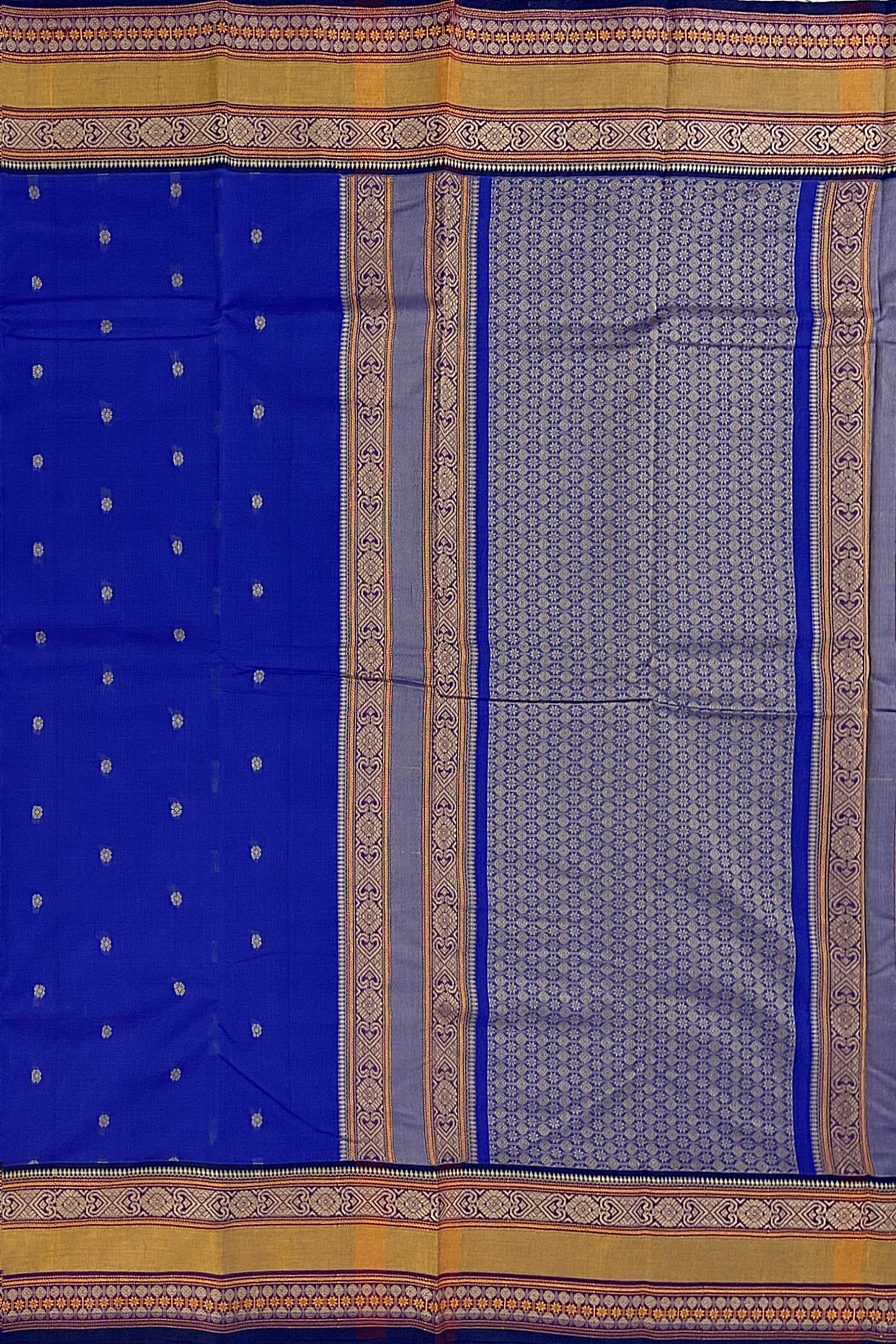 SENSAN Women’s Handloom Kanchi Cotton Saree with Blouse Piece [SKU:766]