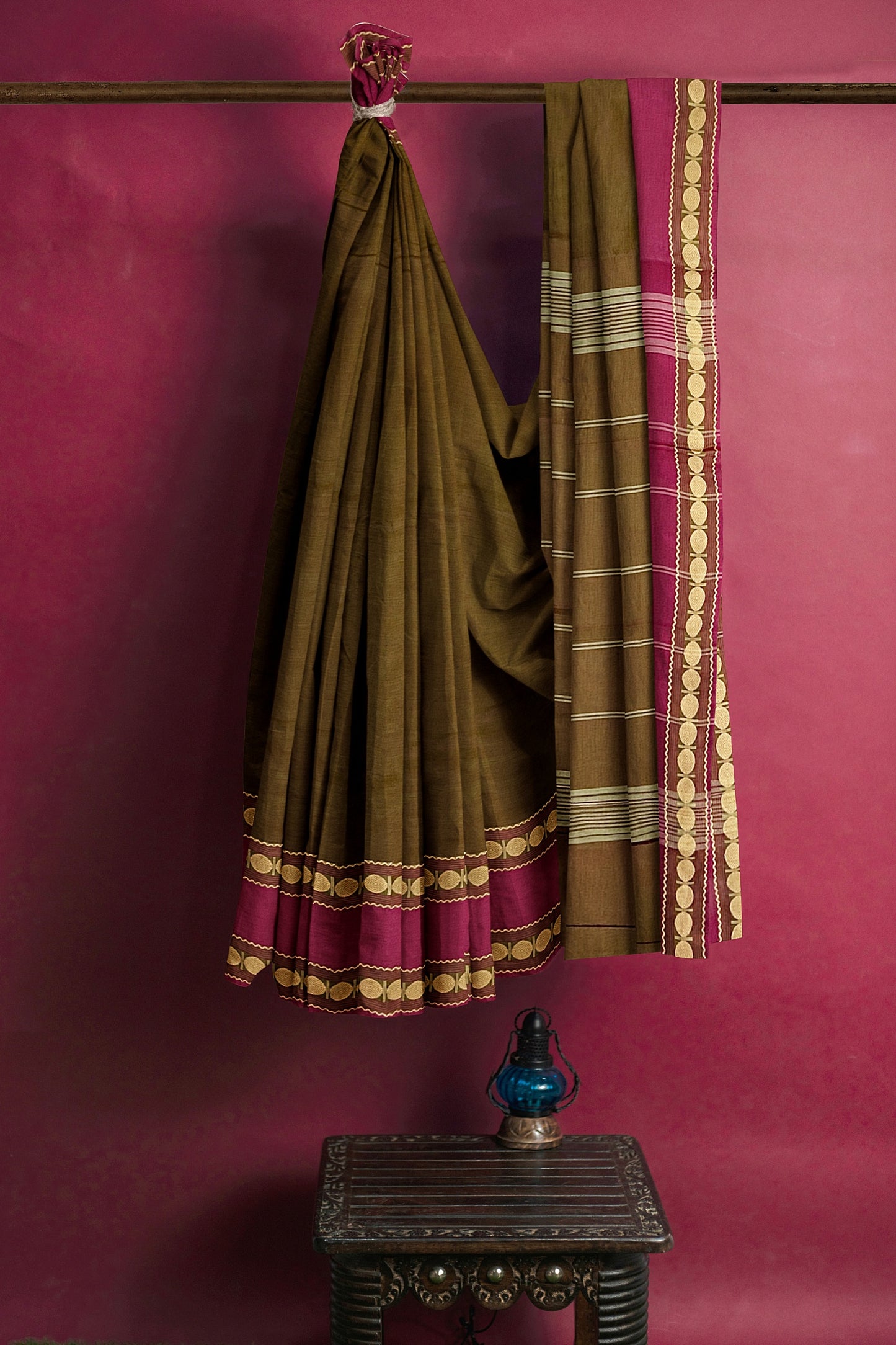 SENSAN Women’s Kanchi Cotton Saree with Blouse Piece [SKU:752]