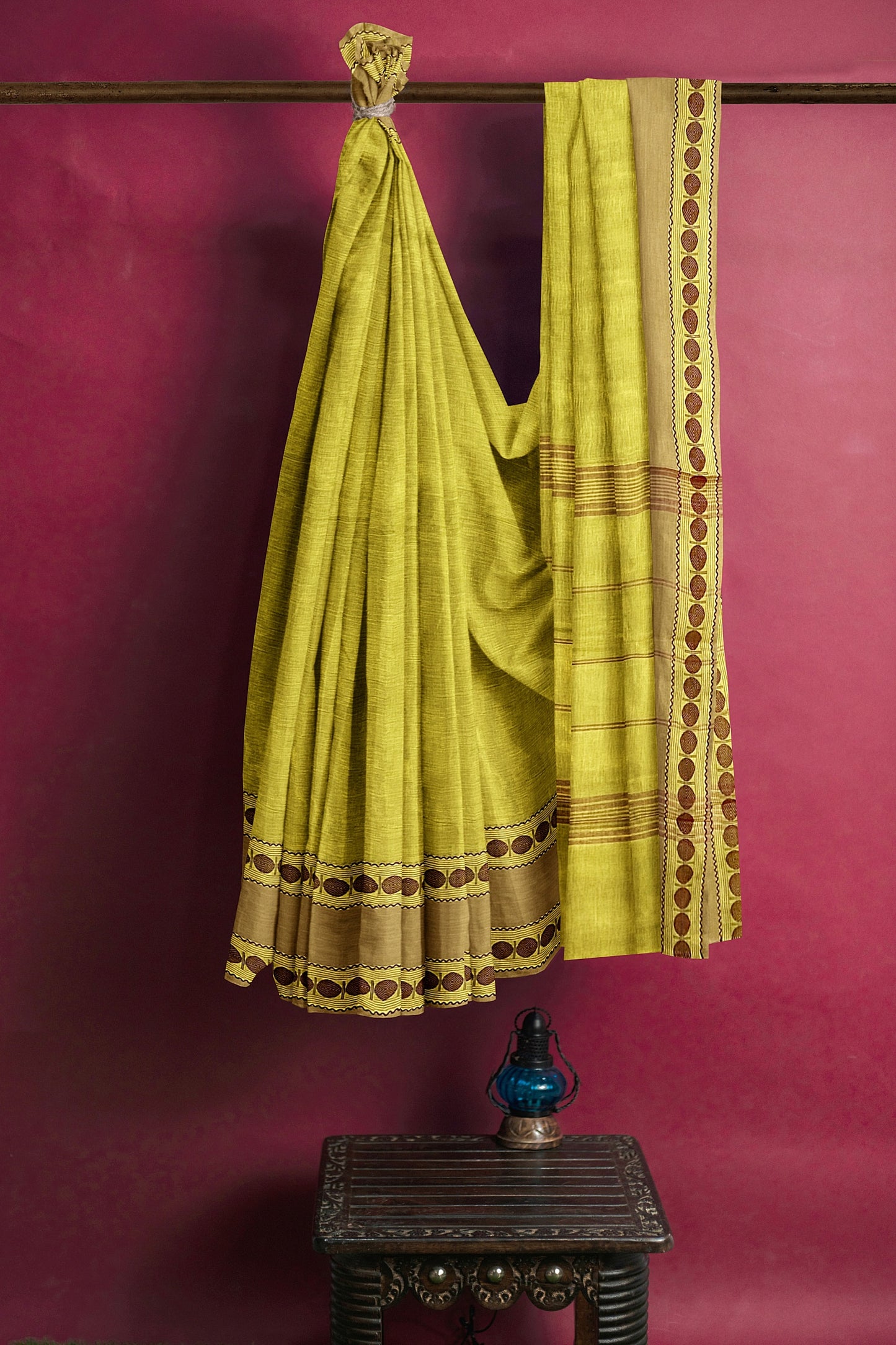 SENSAN Women’s Kanchi Cotton Saree with Blouse Piece [SKU:772]
