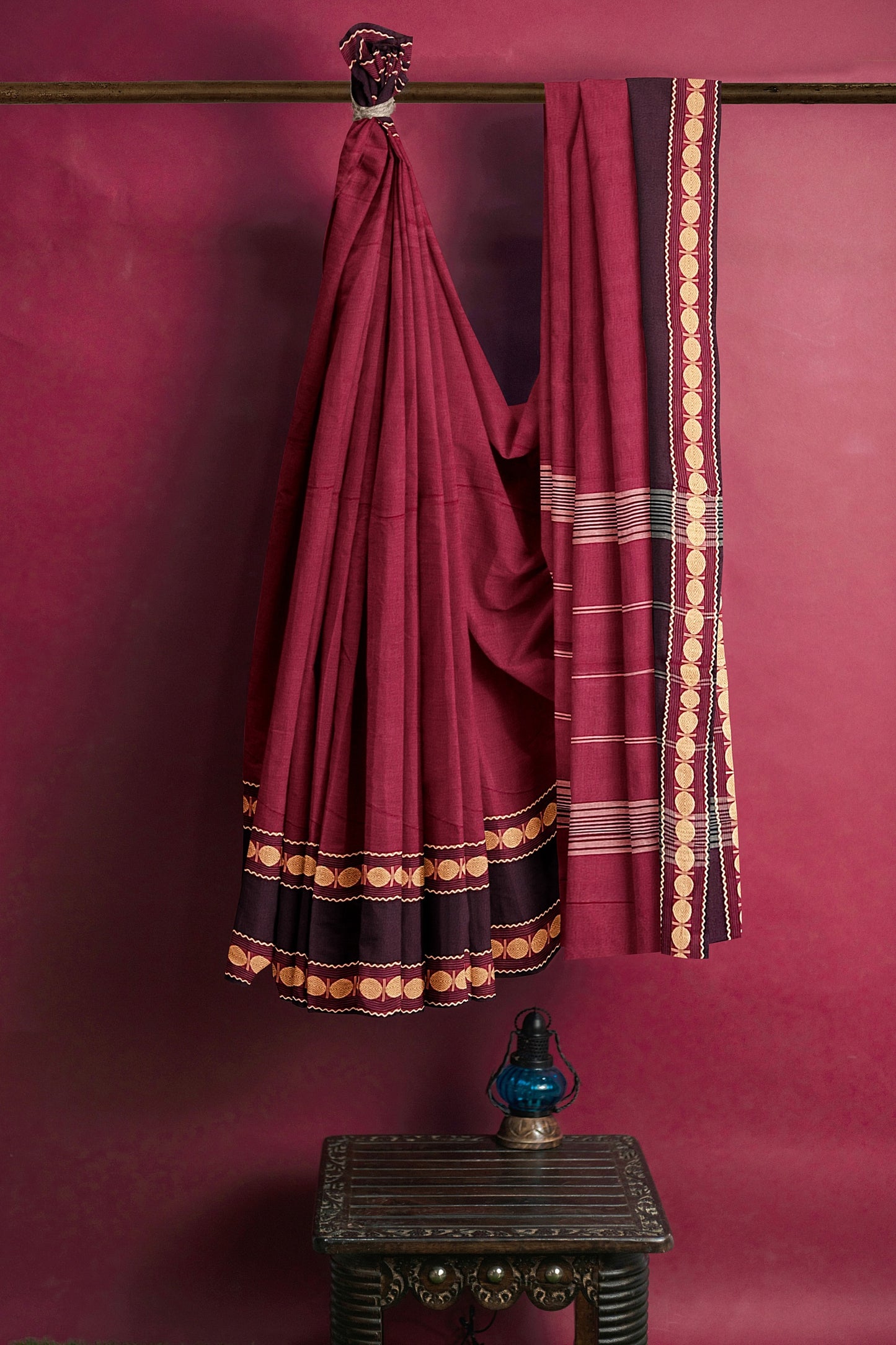 SENSAN Women’s Kanchi Cotton Saree with Blouse Piece [SKU:772]