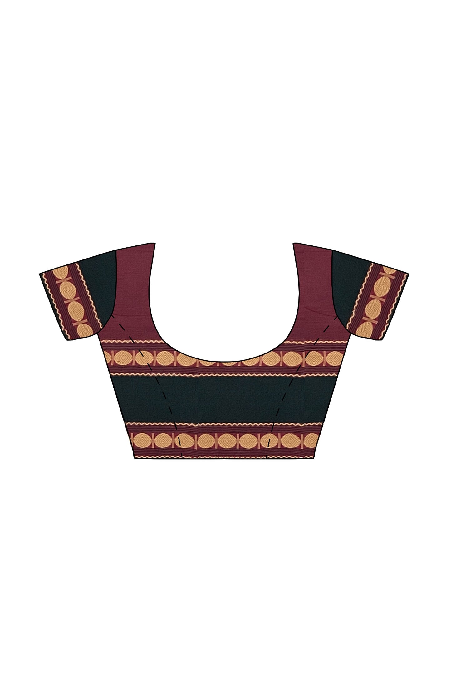 SENSAN Women’s Kanchi Cotton Saree with Blouse Piece [SKU:772]