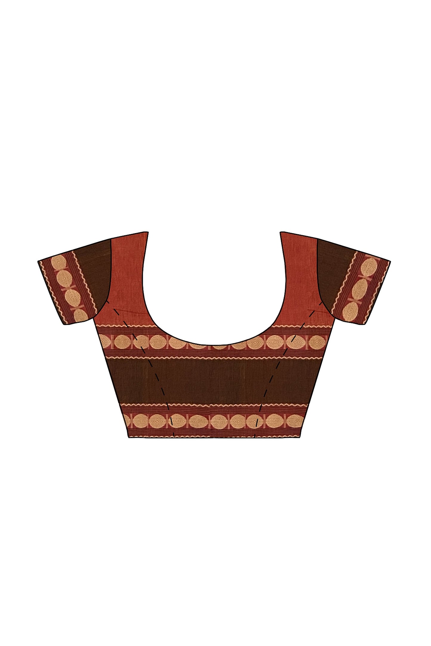 SENSAN Women’s Kanchi Cotton Saree with Blouse Piece [SKU:772]