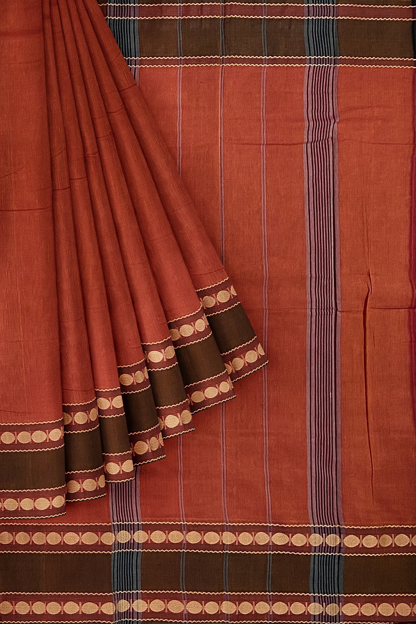 SENSAN Women’s Kanchi Cotton Saree with Blouse Piece [SKU:772]