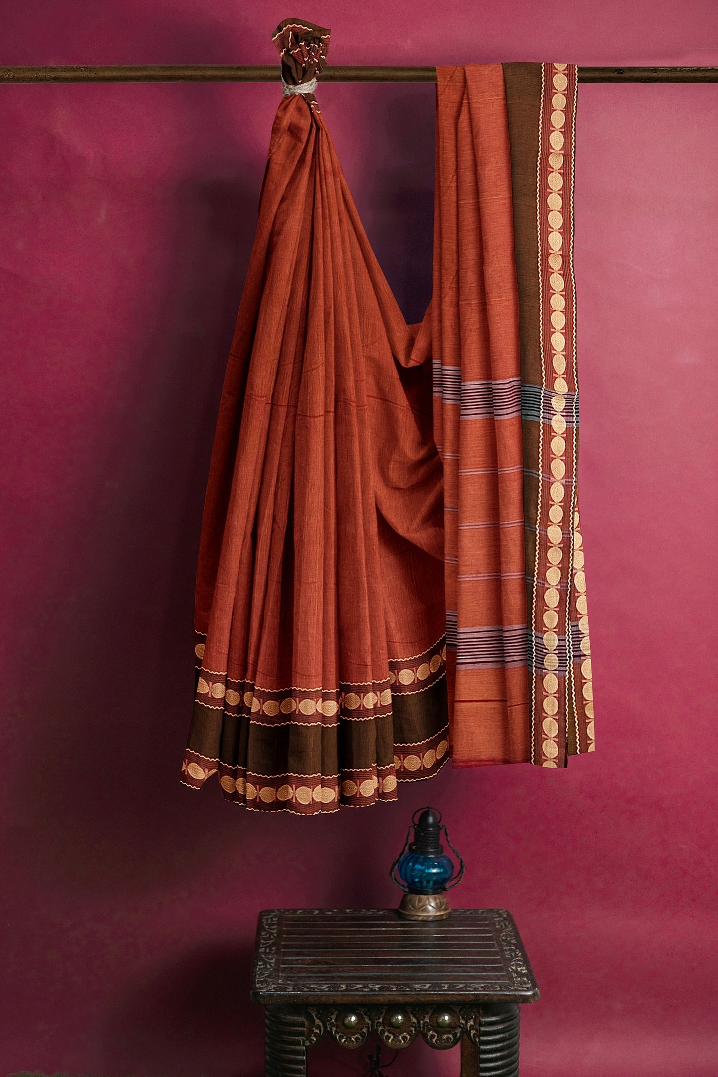 SENSAN Women’s Kanchi Cotton Saree with Blouse Piece [SKU:772]