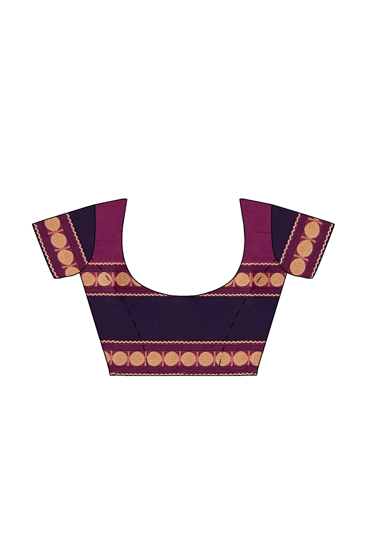 SENSAN Women’s Kanchi Cotton Saree with Blouse Piece [SKU:772]