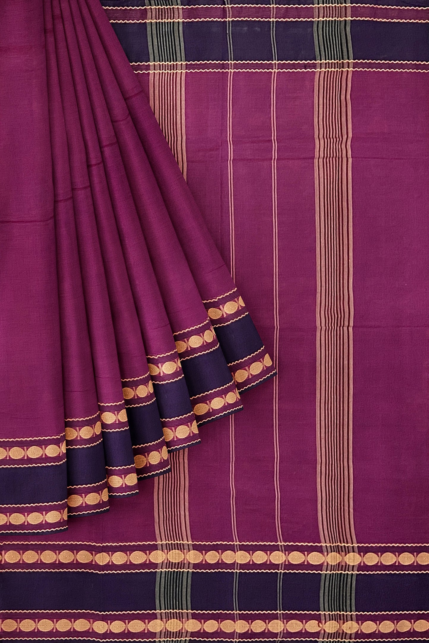 SENSAN Women’s Kanchi Cotton Saree with Blouse Piece [SKU:772]