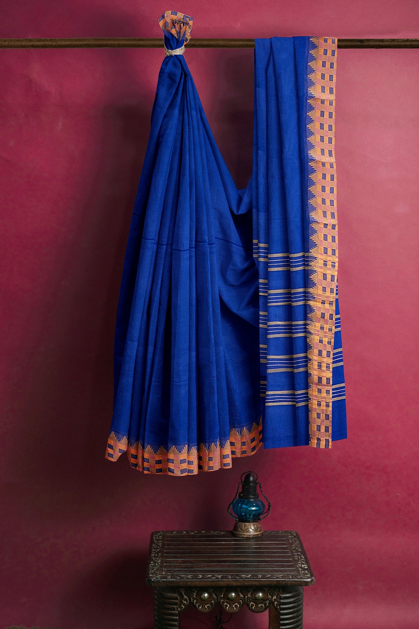 SENSAN Women’s  Kanchi Cotton Saree with Blouse Piece [SKU:773]