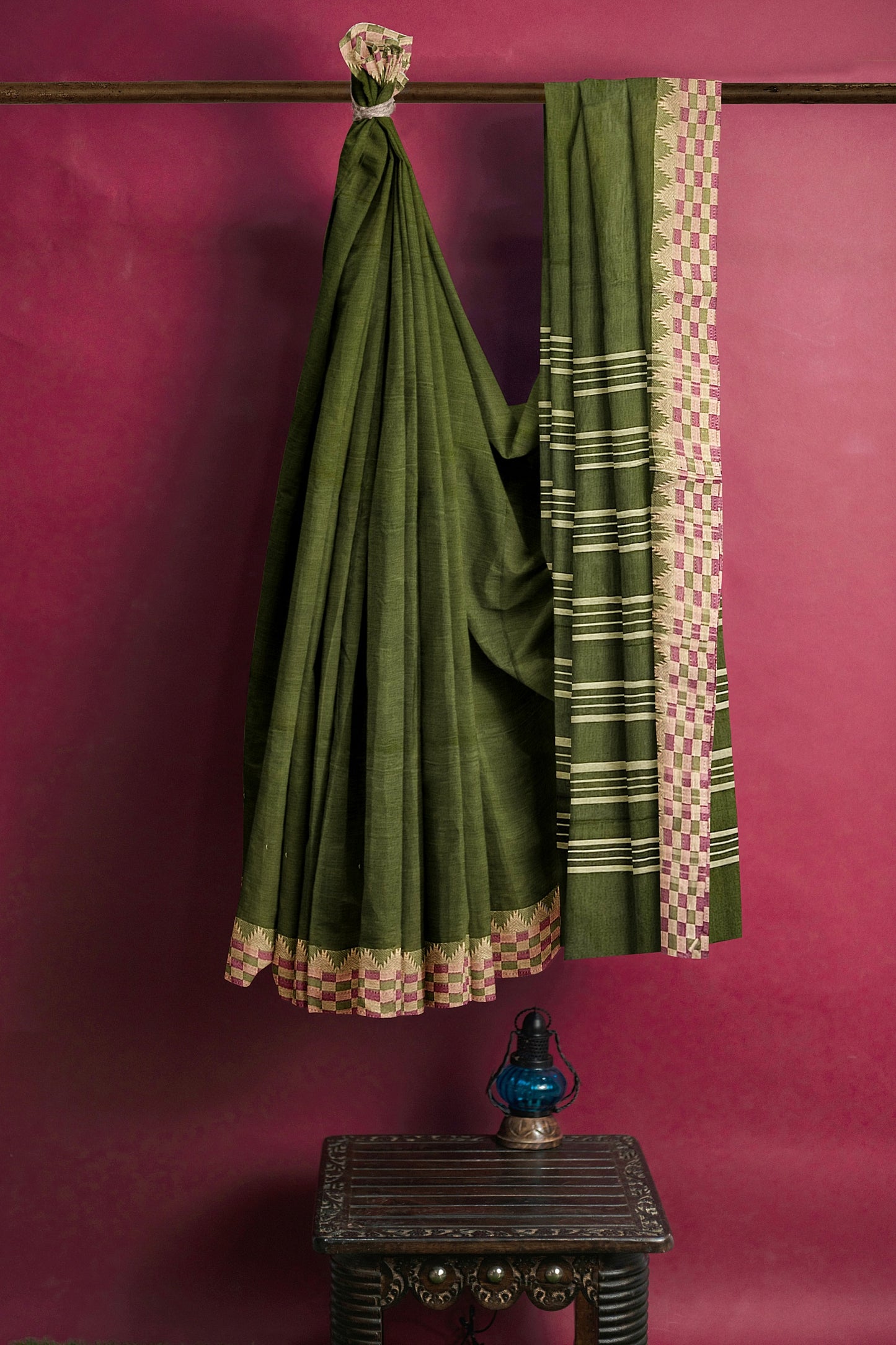 SENSAN Women’s  Kanchi Cotton Saree with Blouse Piece [SKU:773]