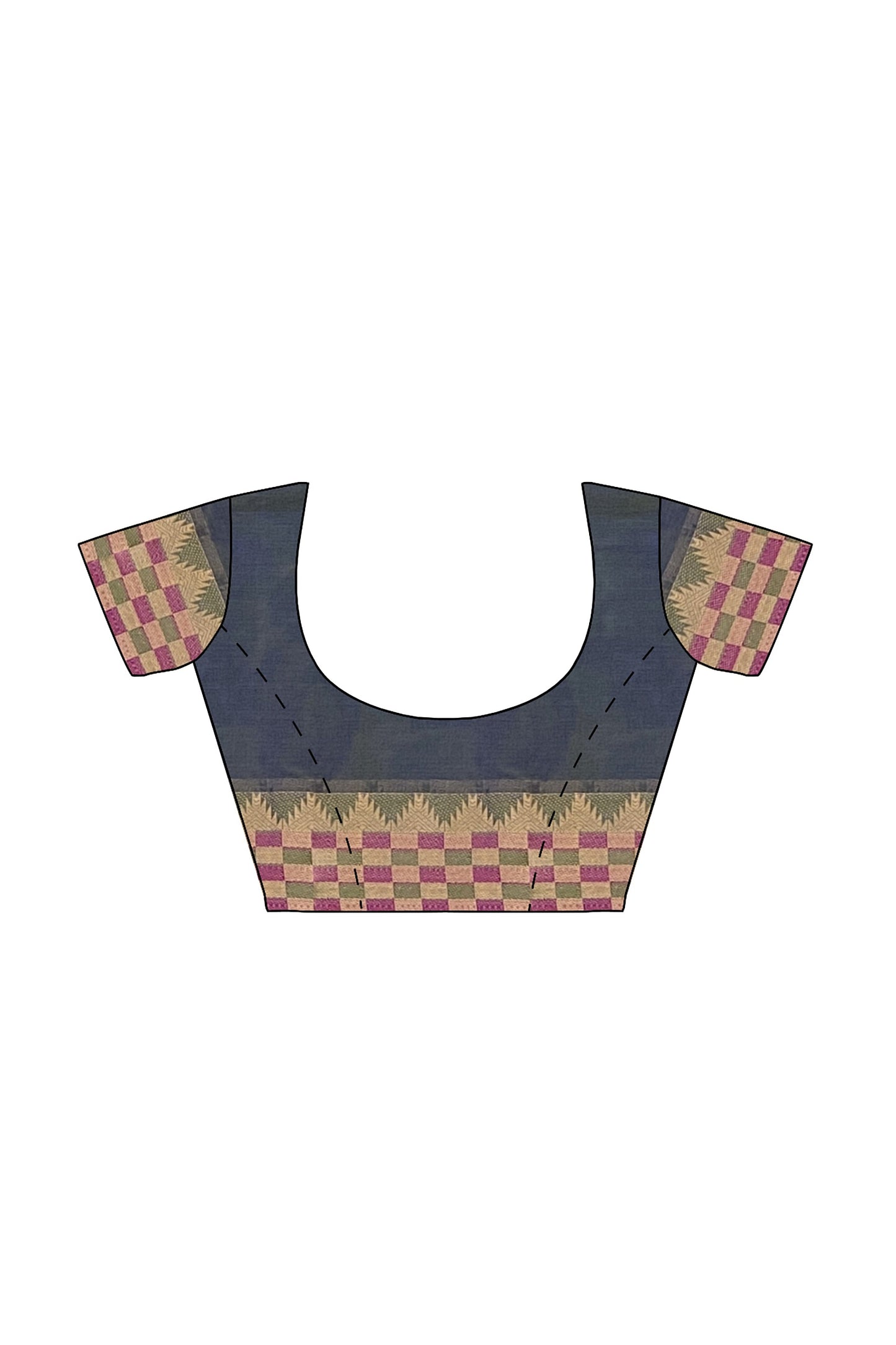 SENSAN Women’s  Kanchi Cotton Saree with Blouse Piece [SKU:773]
