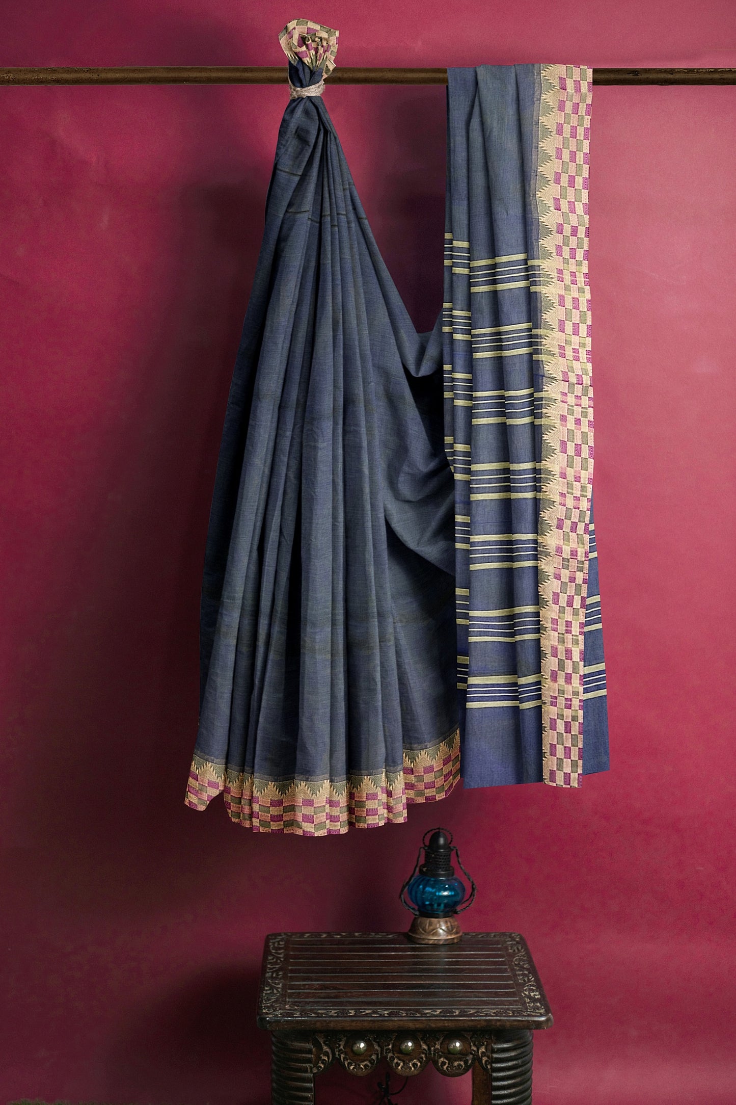 SENSAN Women’s  Kanchi Cotton Saree with Blouse Piece [SKU:773]