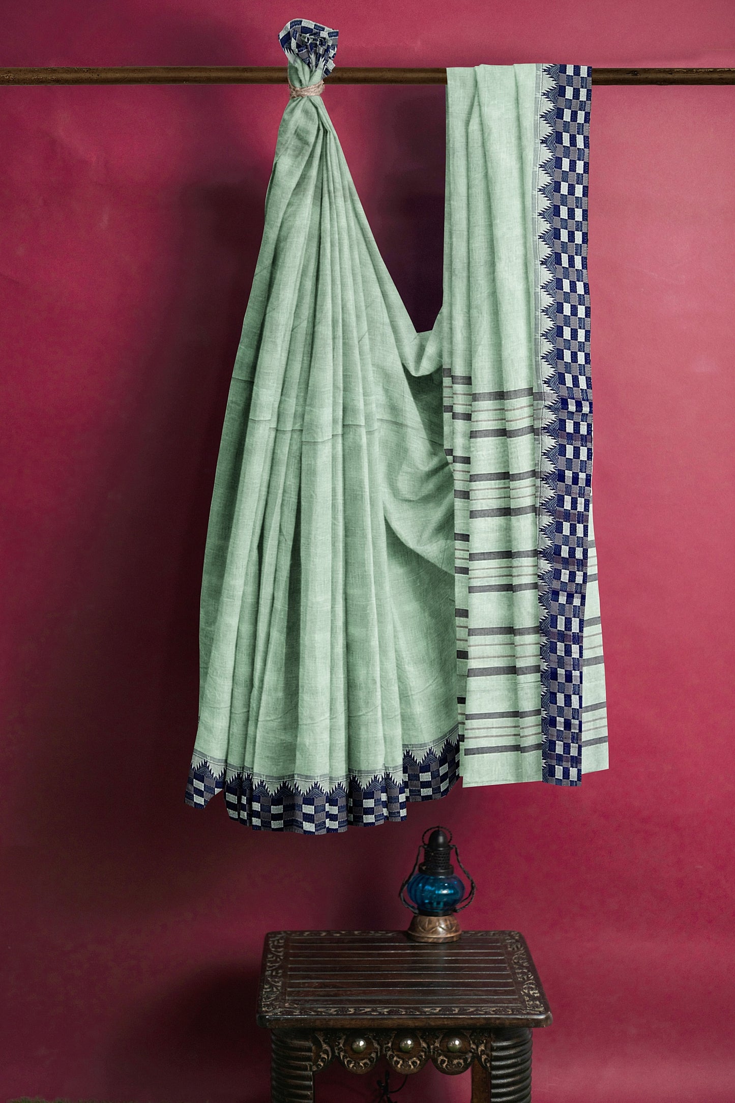 SENSAN Women’s  Kanchi Cotton Saree with Blouse Piece [SKU:773]